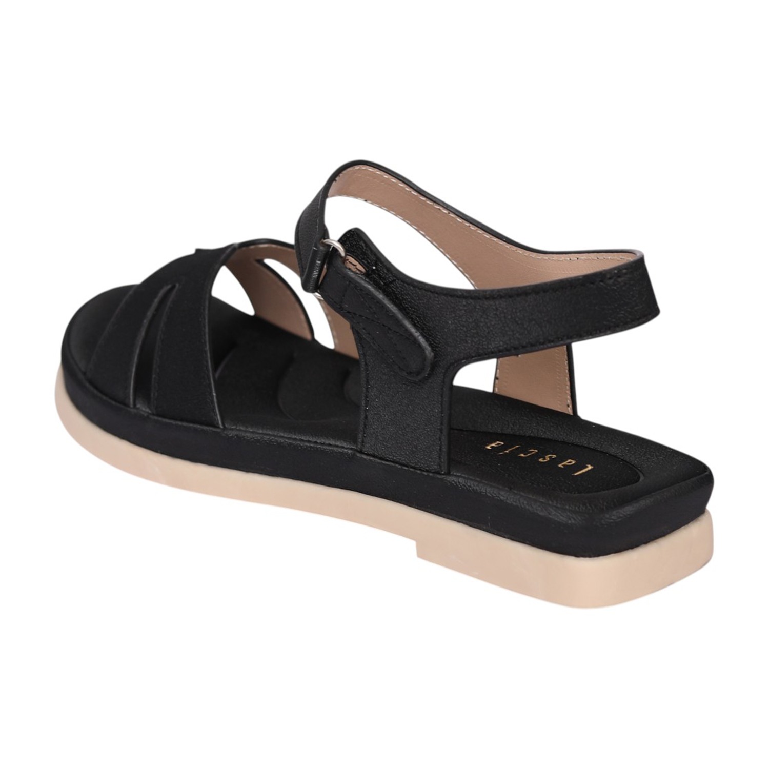 Women Black Soft Sole Sandal