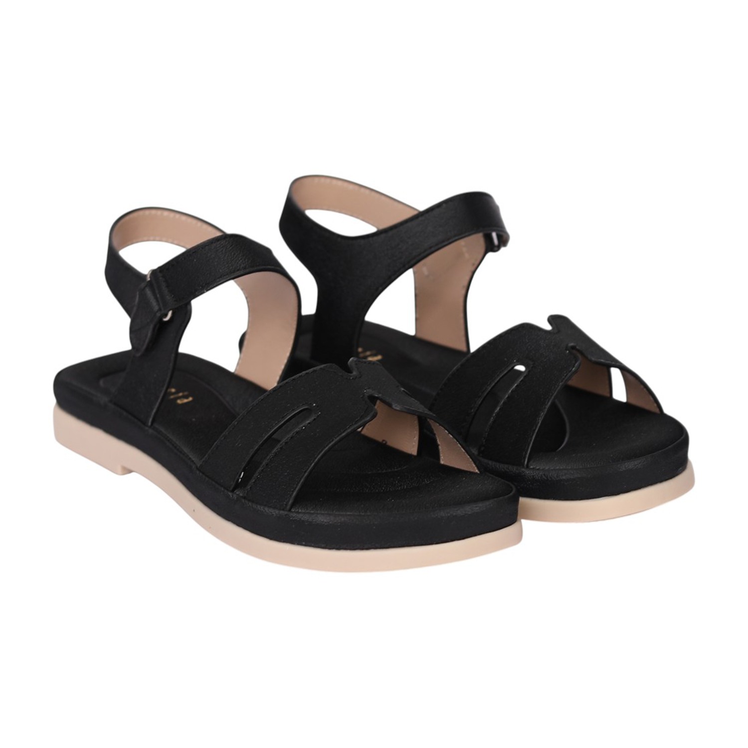 Women Black Soft Sole Sandal