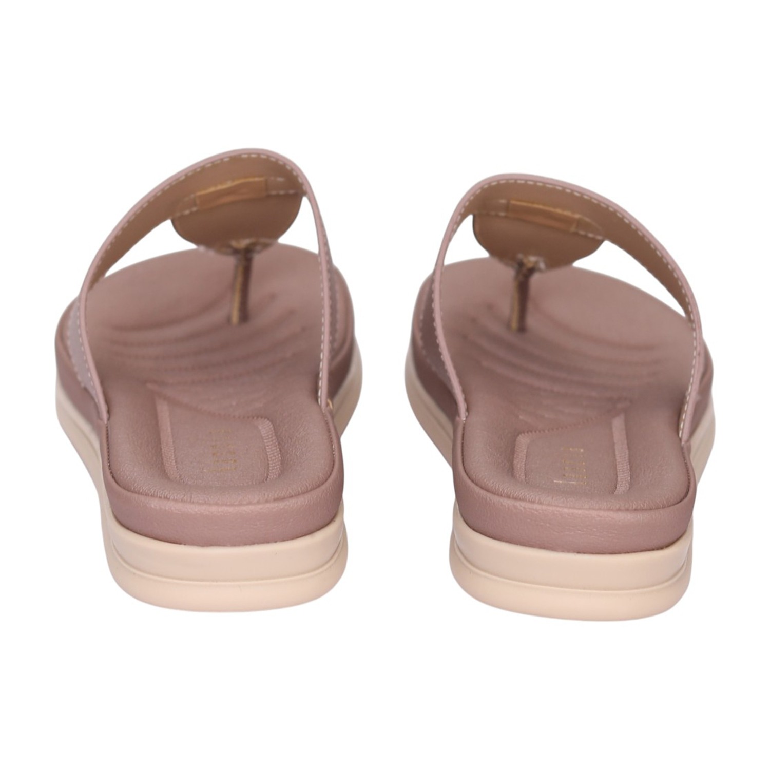 Women Peach Double Accent Thong Sandal