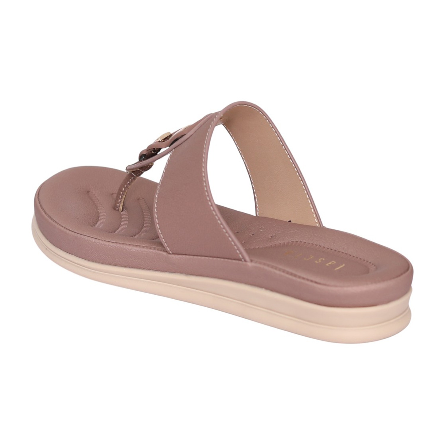 Women Peach Double Accent Thong Sandal