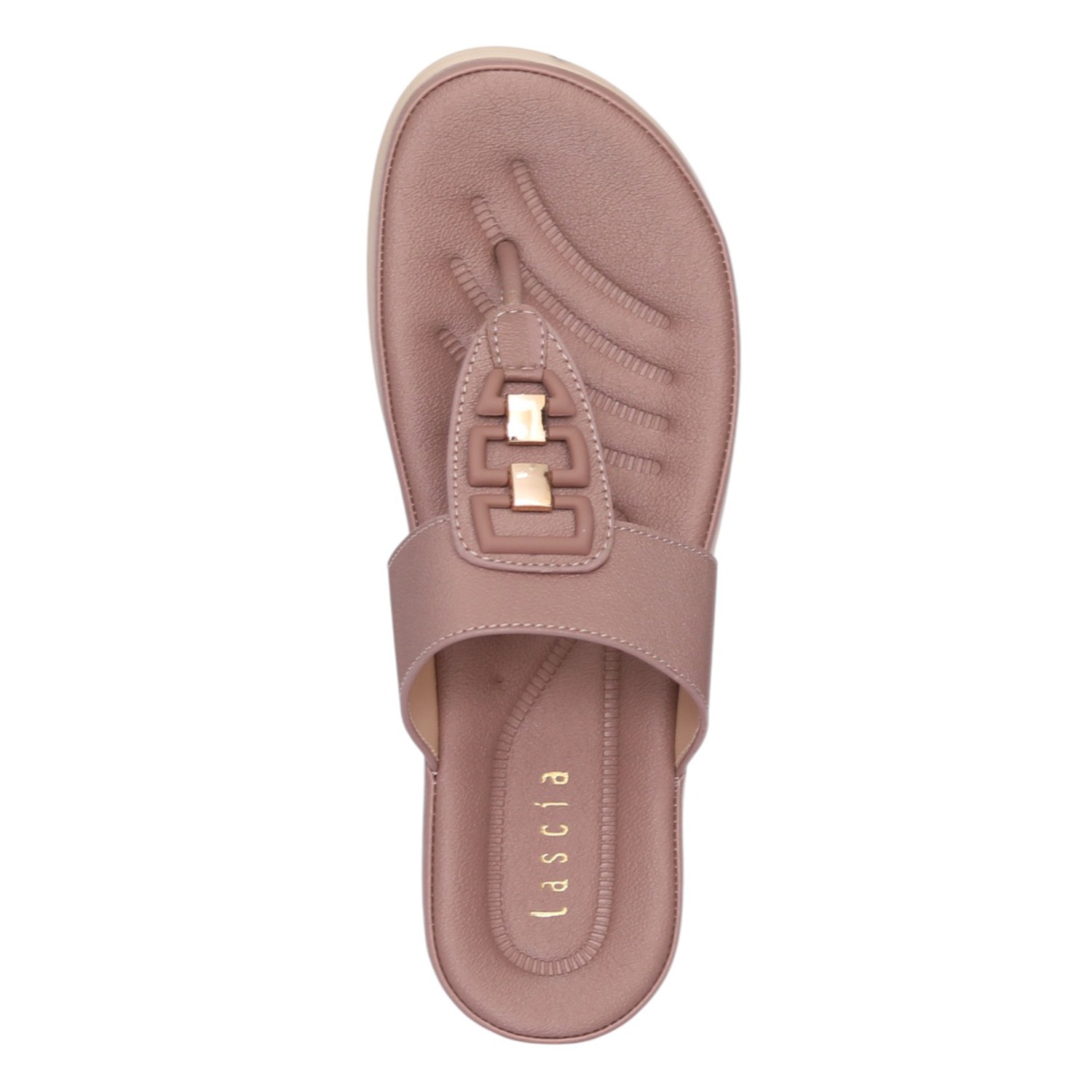 Women Peach Double Accent Thong Sandal