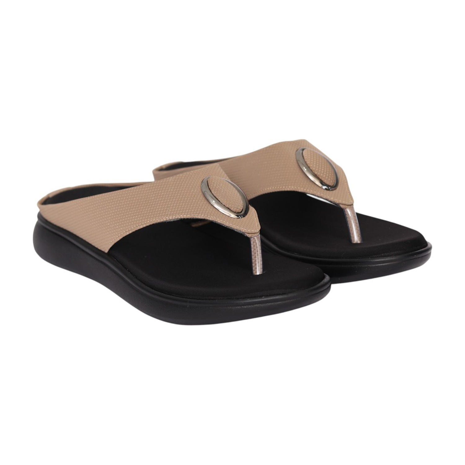 Women Taupe Chic Everyday Wedge