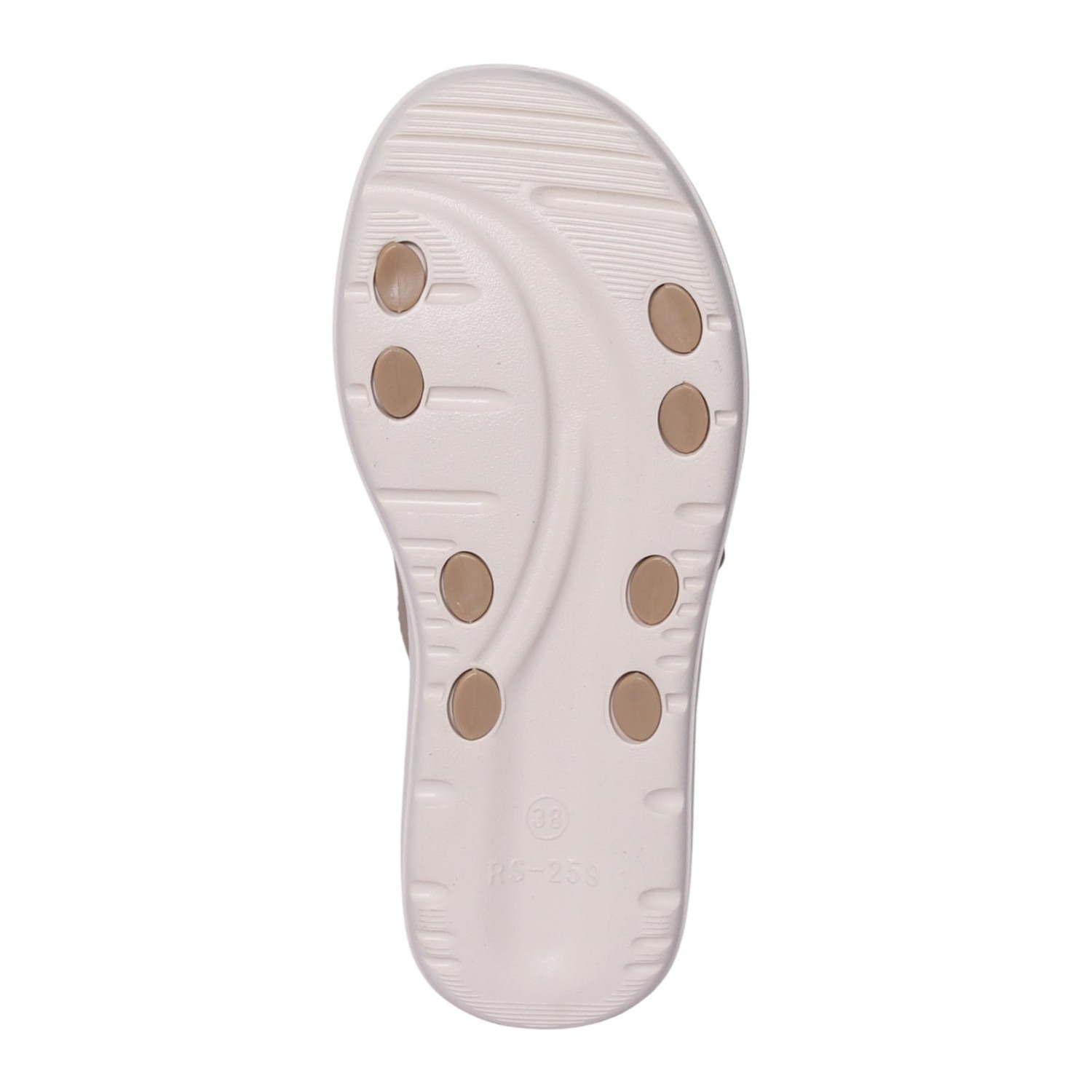 Women Khaki Cross-Strap Platform Sandal