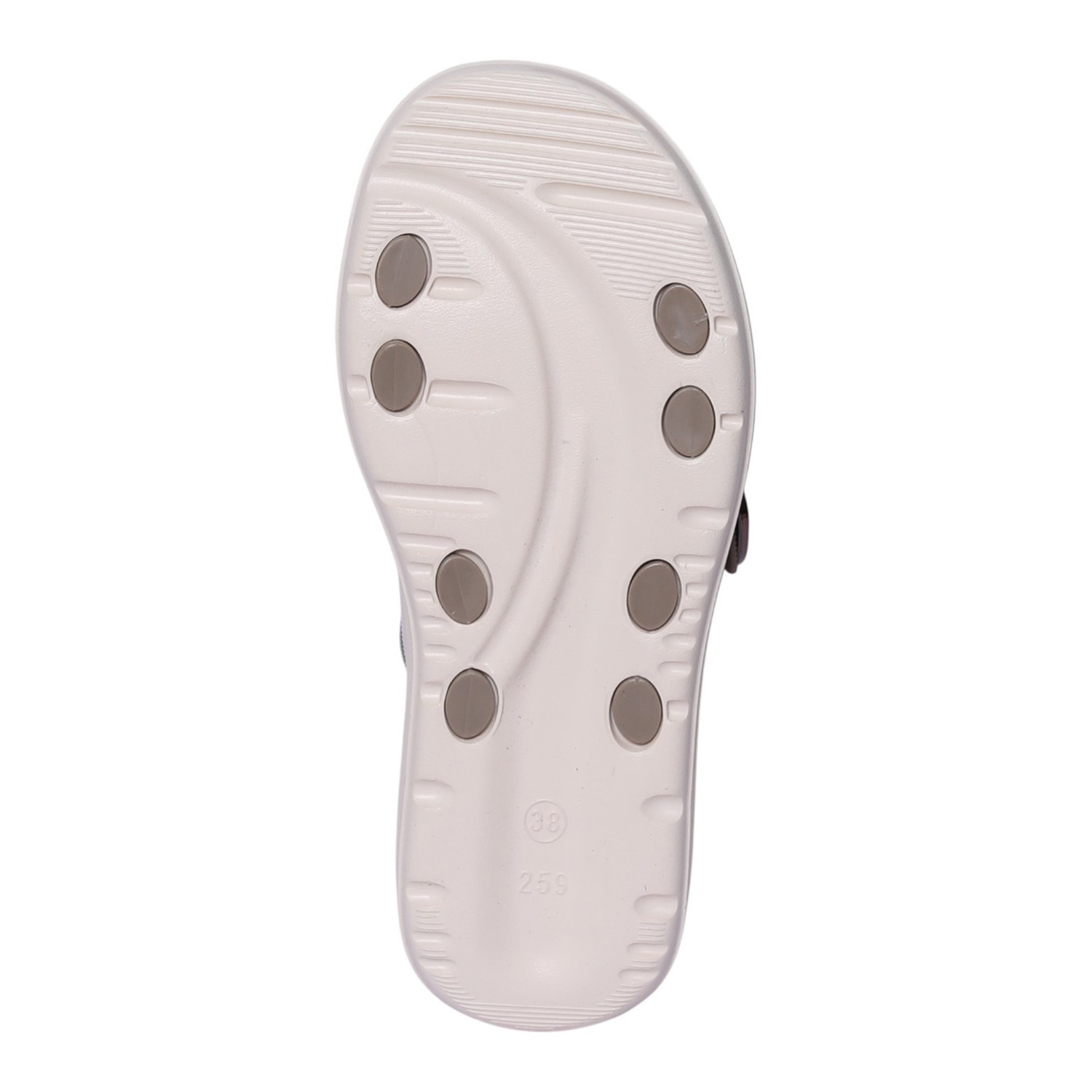 Women Brown Double-Buckle Sandal