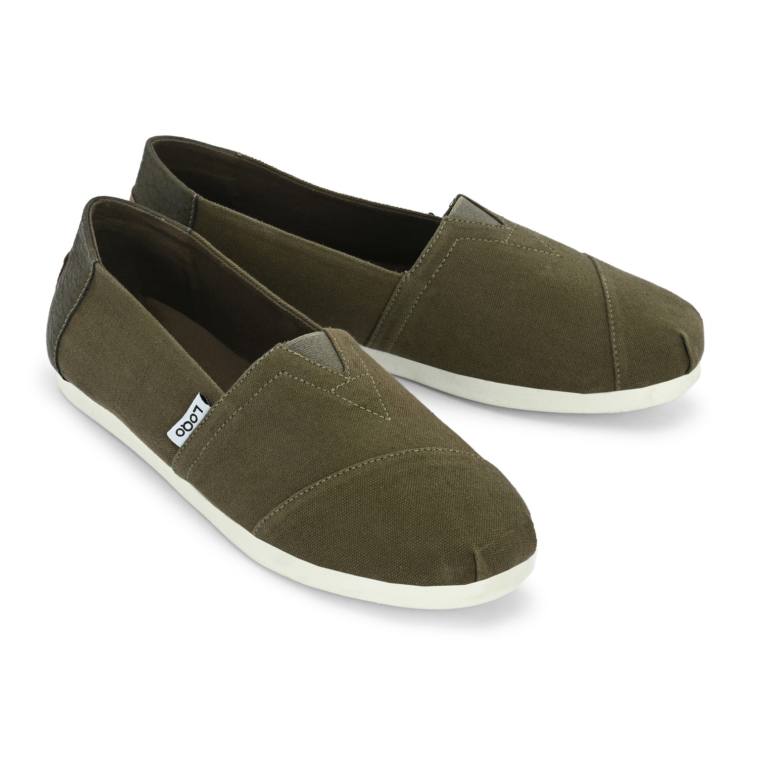 LoQo | Alpari Go Men's Olive Slip-ons|2