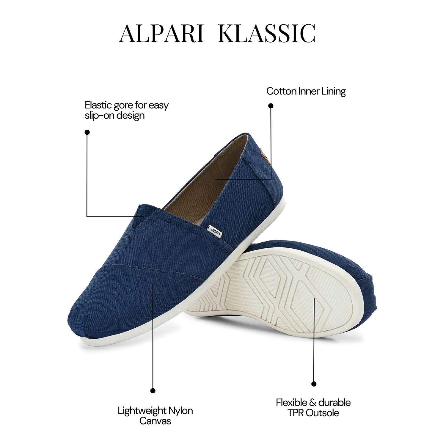 LoQo | Alpari Klassic Men's Blue Slip-ons|5