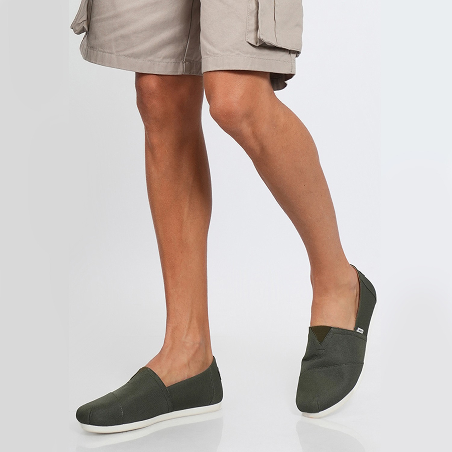 Alpari Klassic Men's Olive Slip-ons