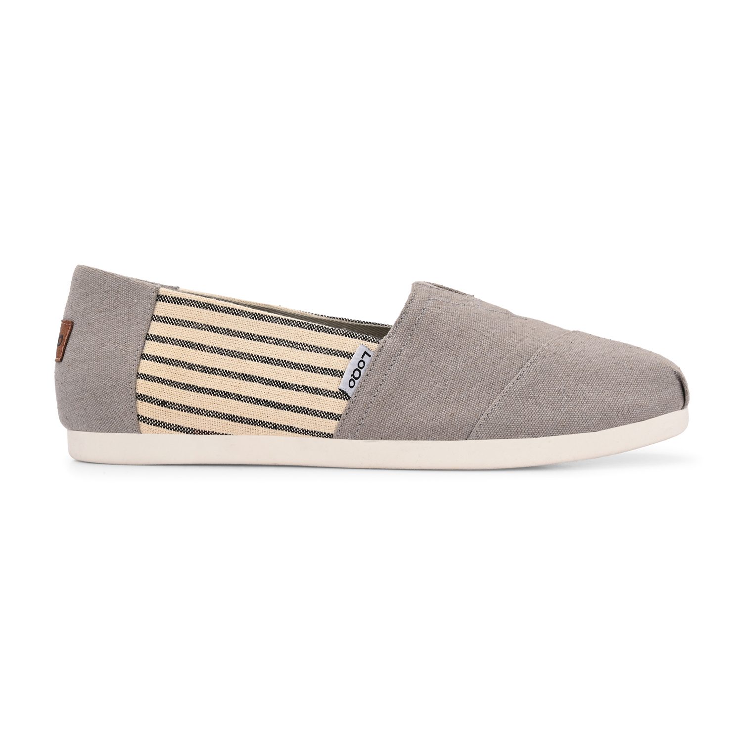 LoQo | Alpari Varsity Men's Grey Slip-ons|1