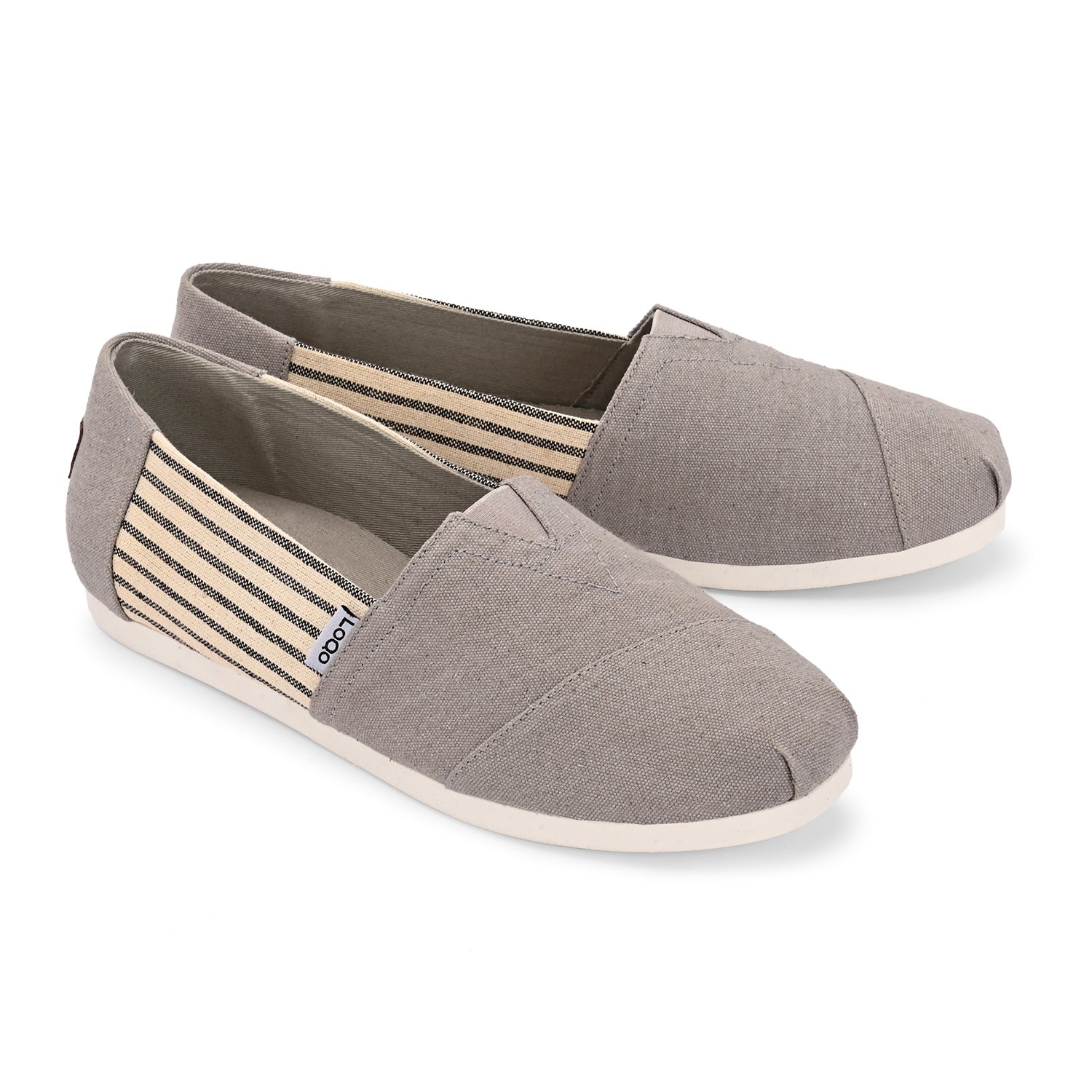LoQo | Alpari Varsity Men's Grey Slip-ons|2