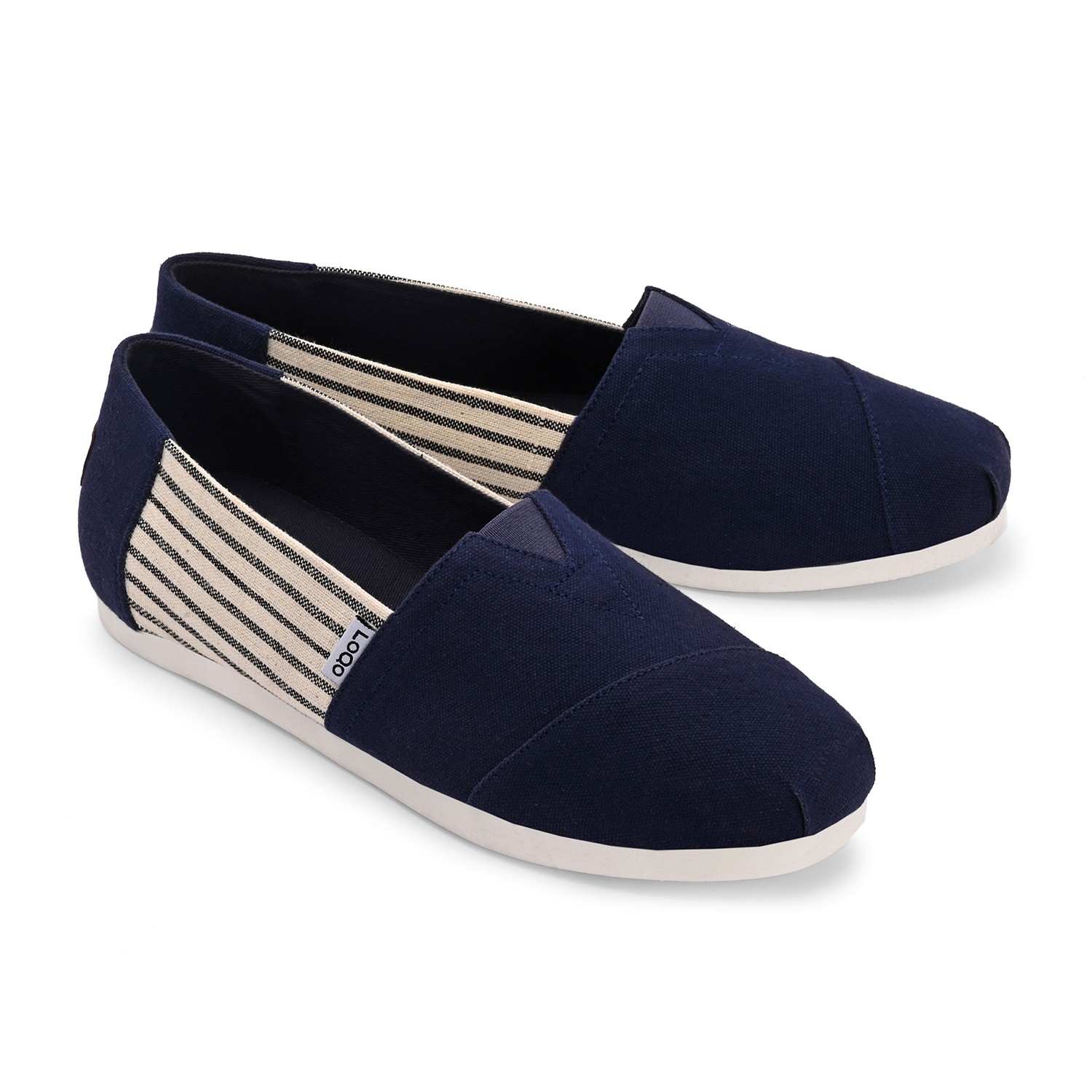 LoQo | Alpari Varsity Men's Navy Slip-ons|2