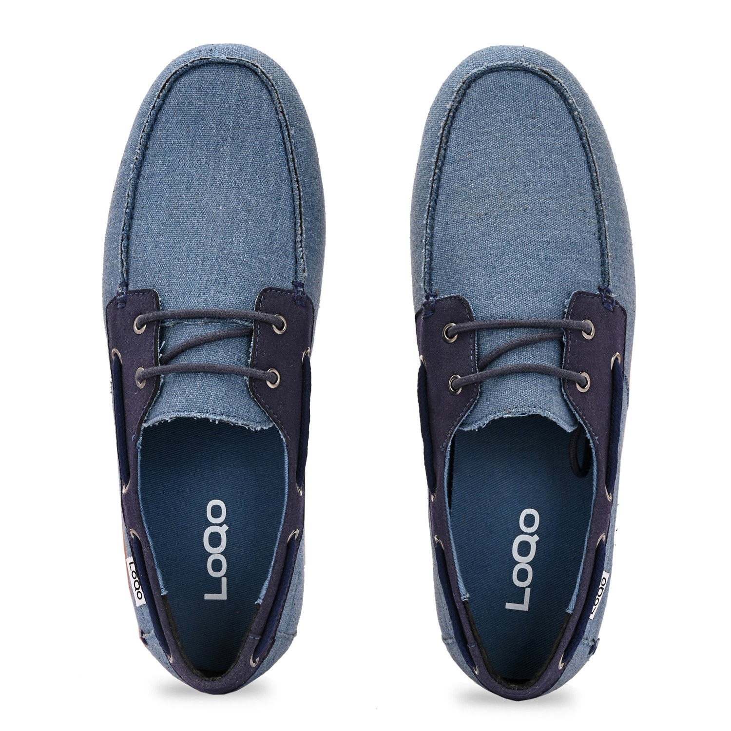 LoQo | Men's Bolonia Coastal Blue Boat Shoes|3