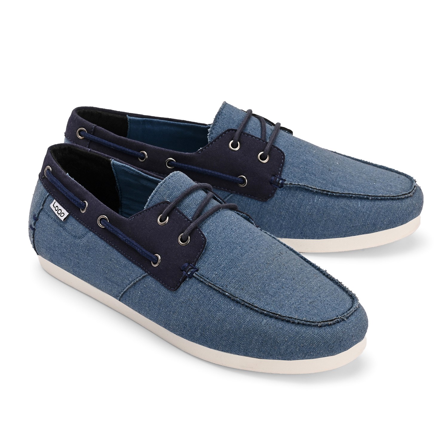 LoQo | Men's Bolonia Coastal Blue Boat Shoes|2