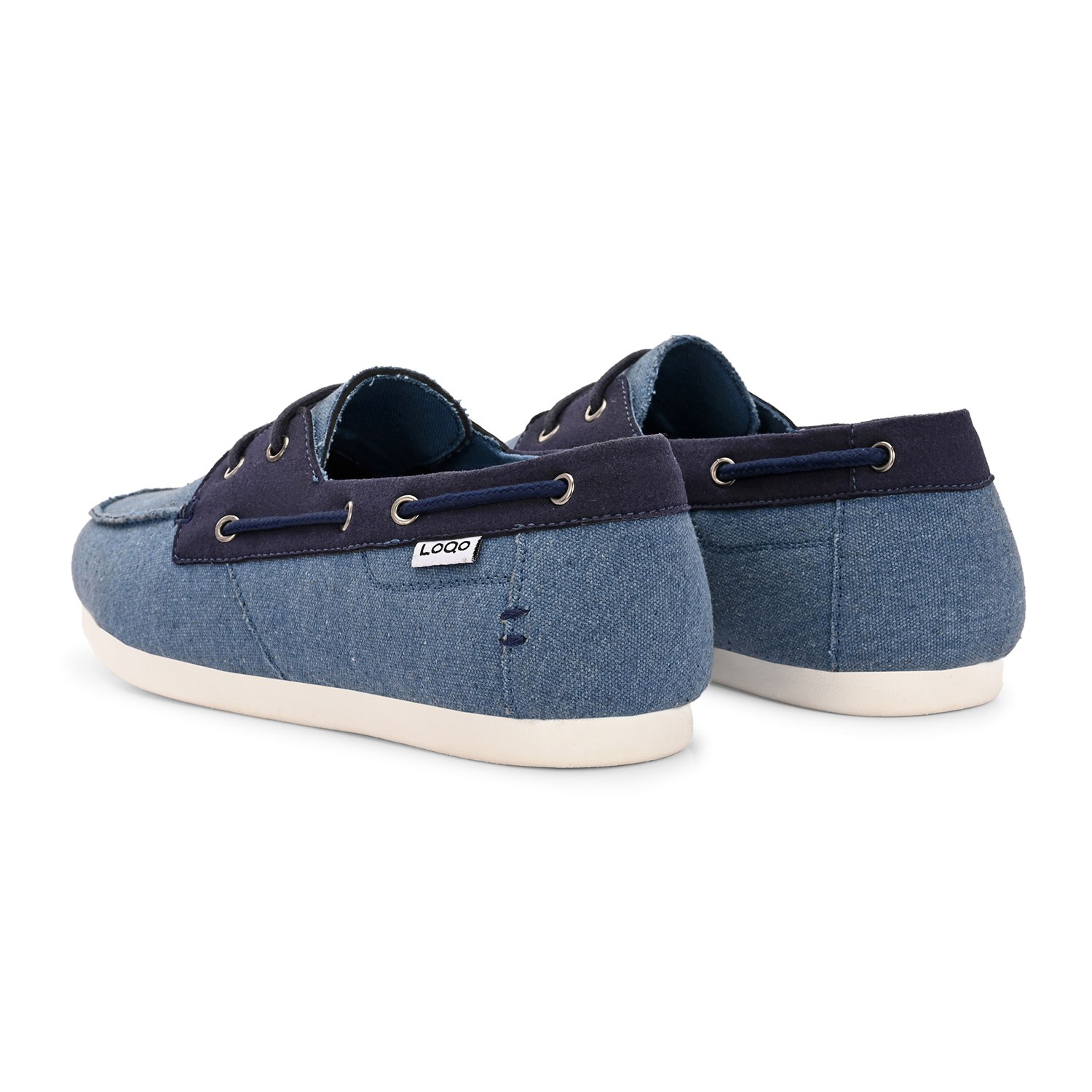 LoQo | Men's Bolonia Coastal Blue Boat Shoes|4