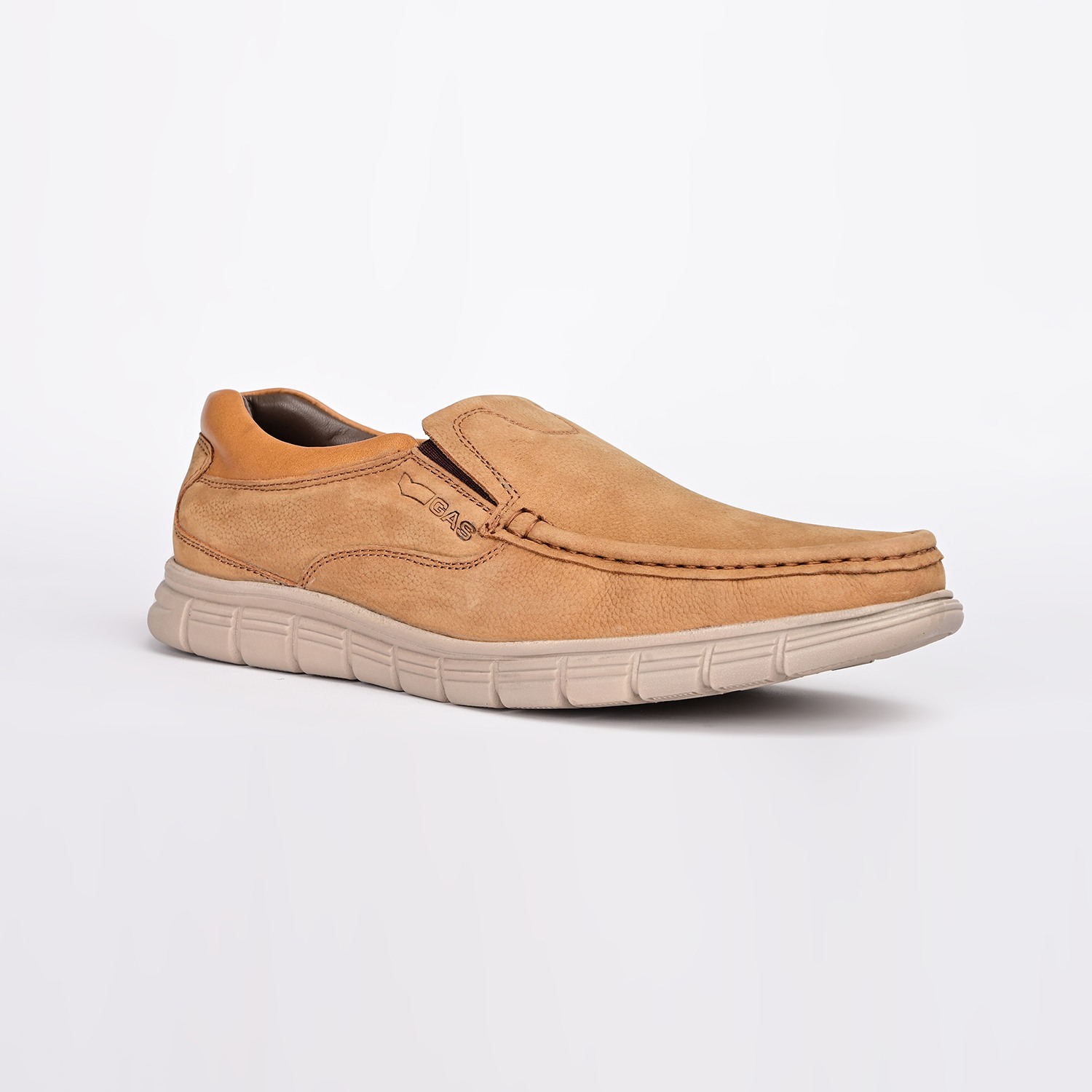GAS | Men Aspen Mode Tan Coloured Casual Loafers|4