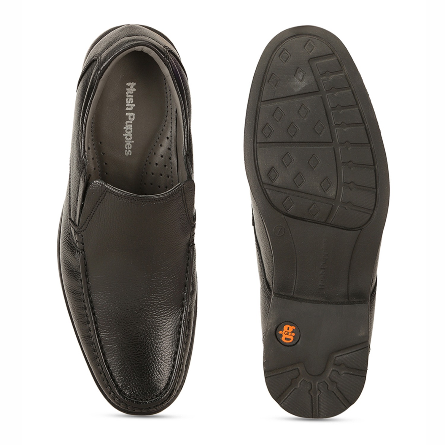 Mocca Zero G Black Formal Shoes For Men