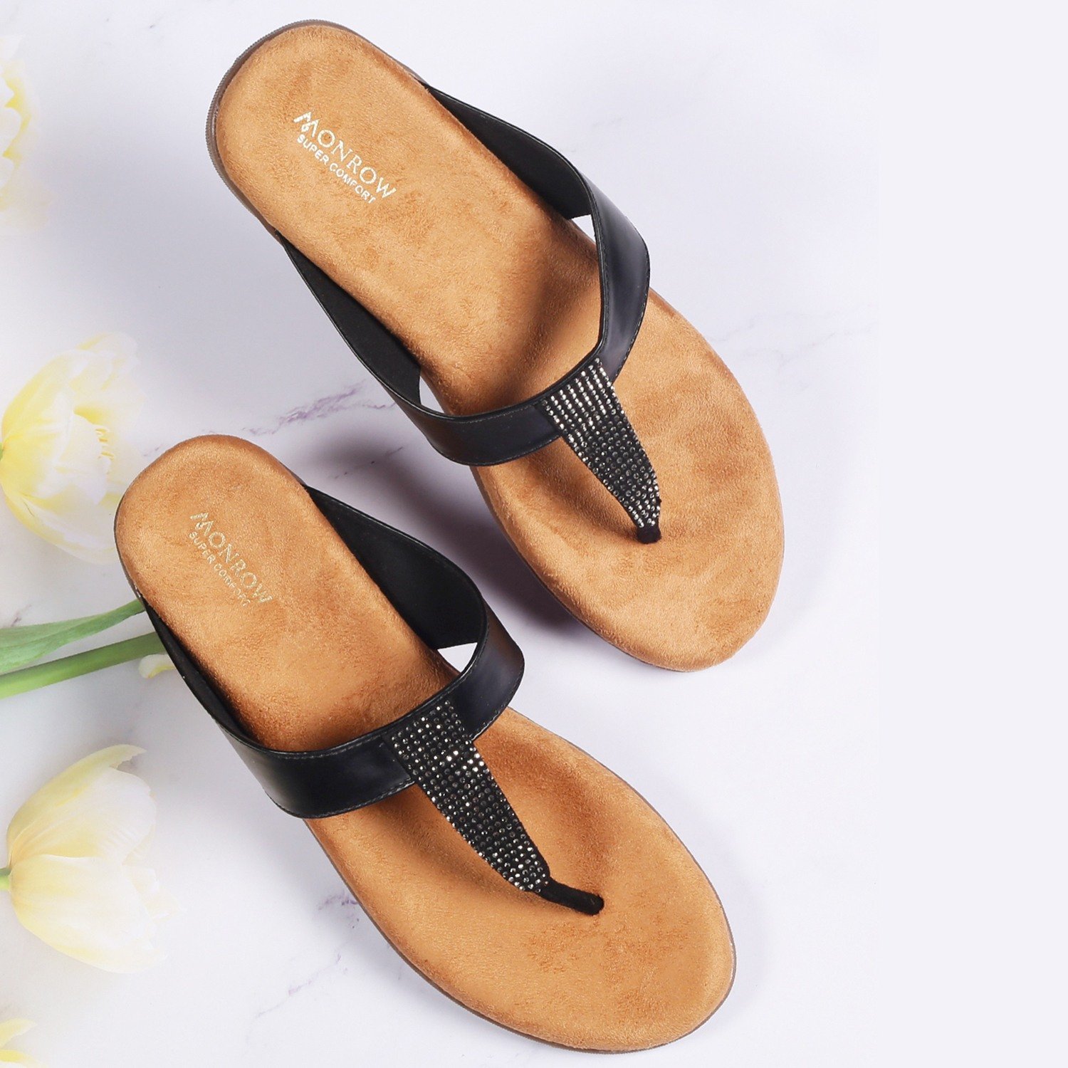 Monrow Defne Black Flat