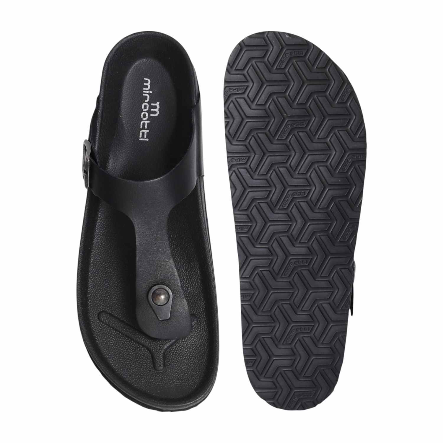 Men Black Comfort Flipflops