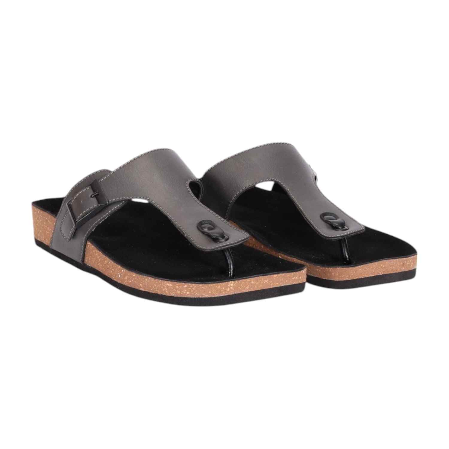 Men Grey Thongs with Sleek Design