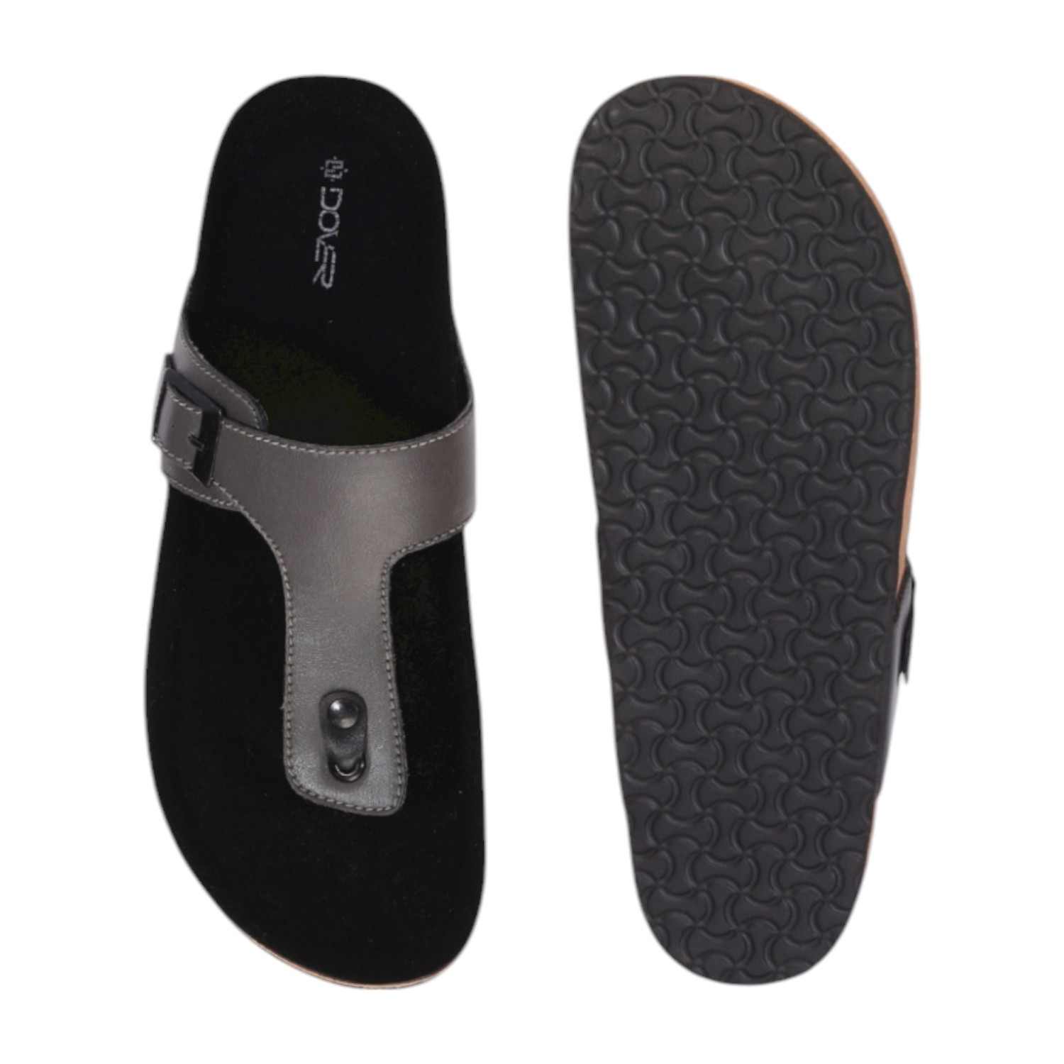 Men Grey Thongs with Sleek Design