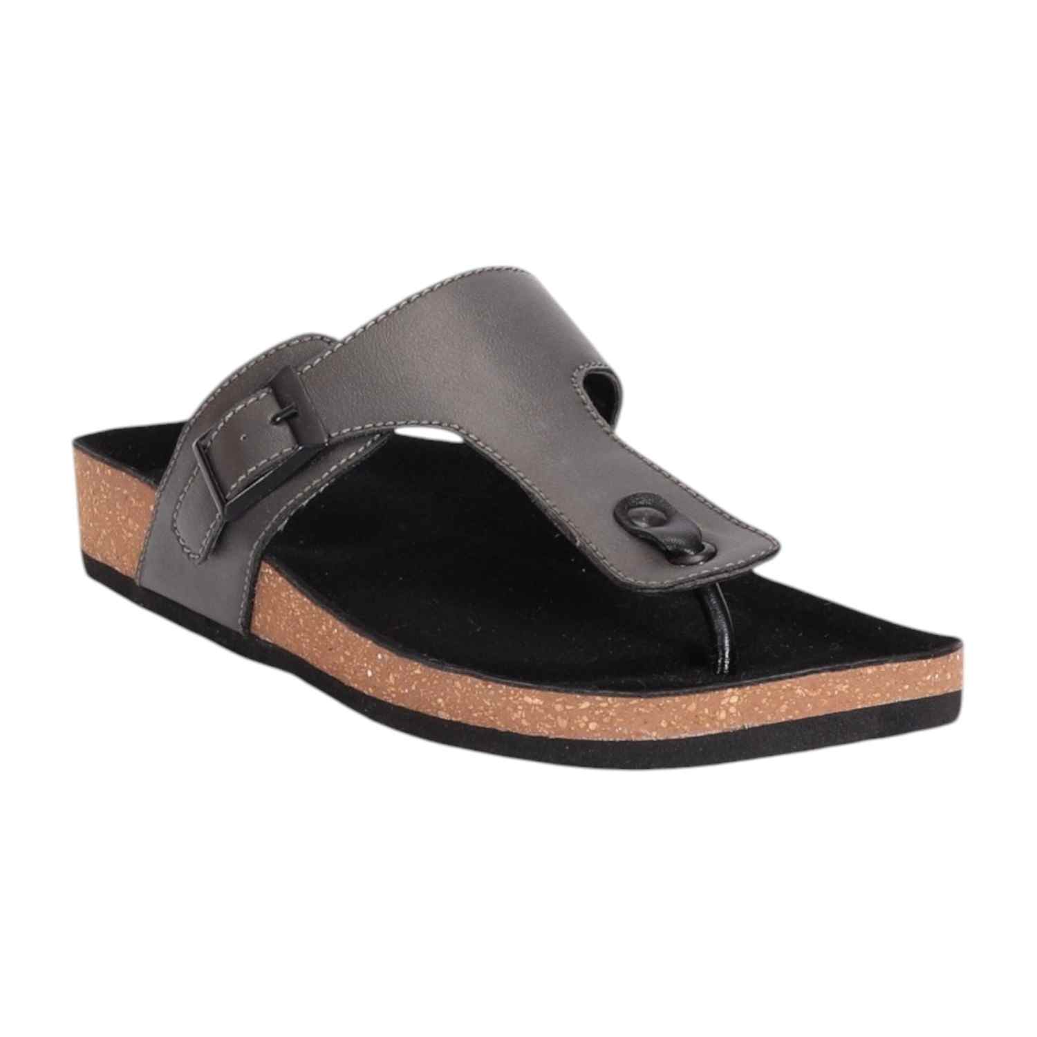 Men Grey Thongs with Sleek Design