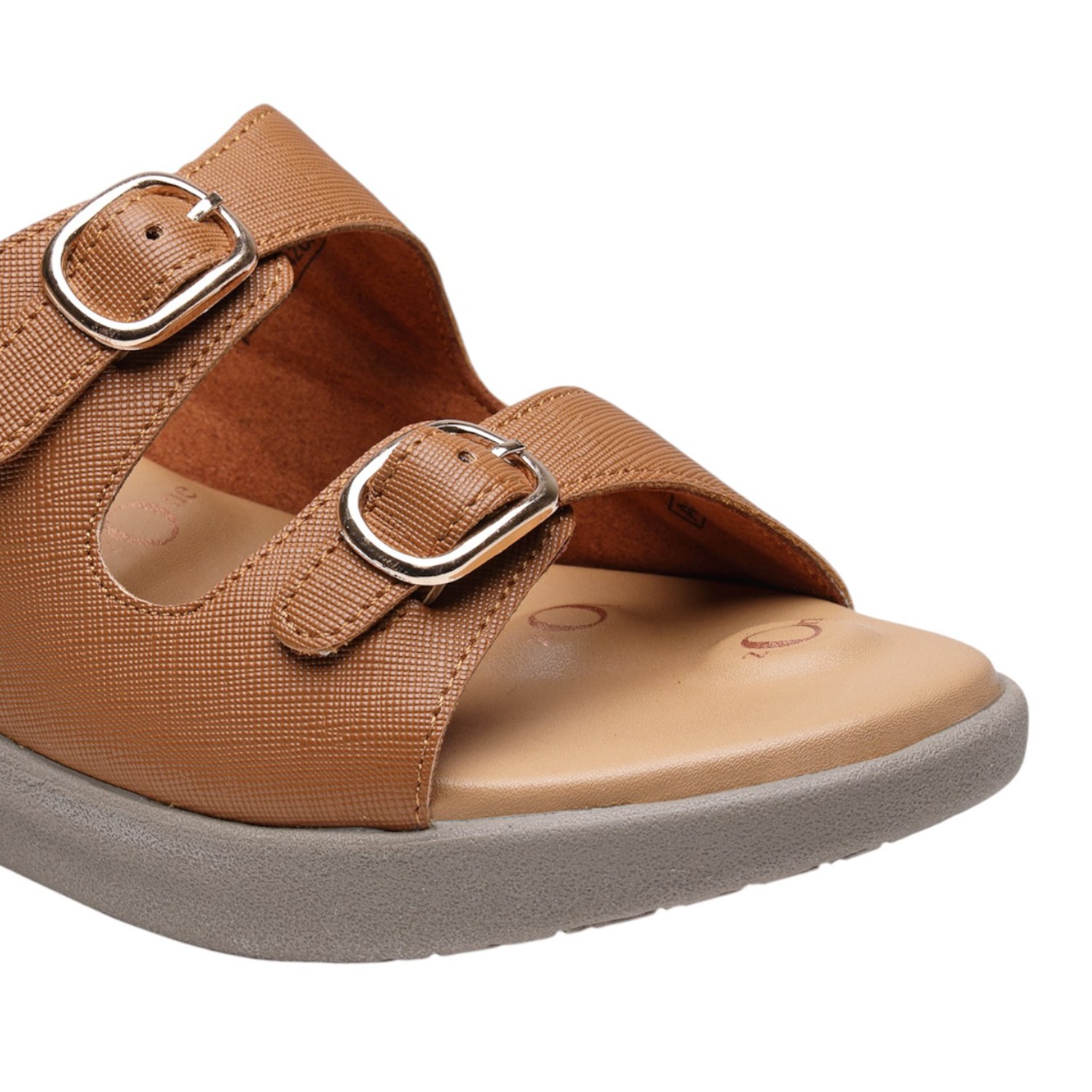 Azure Dream Women Double-Buckle Comfort Slides