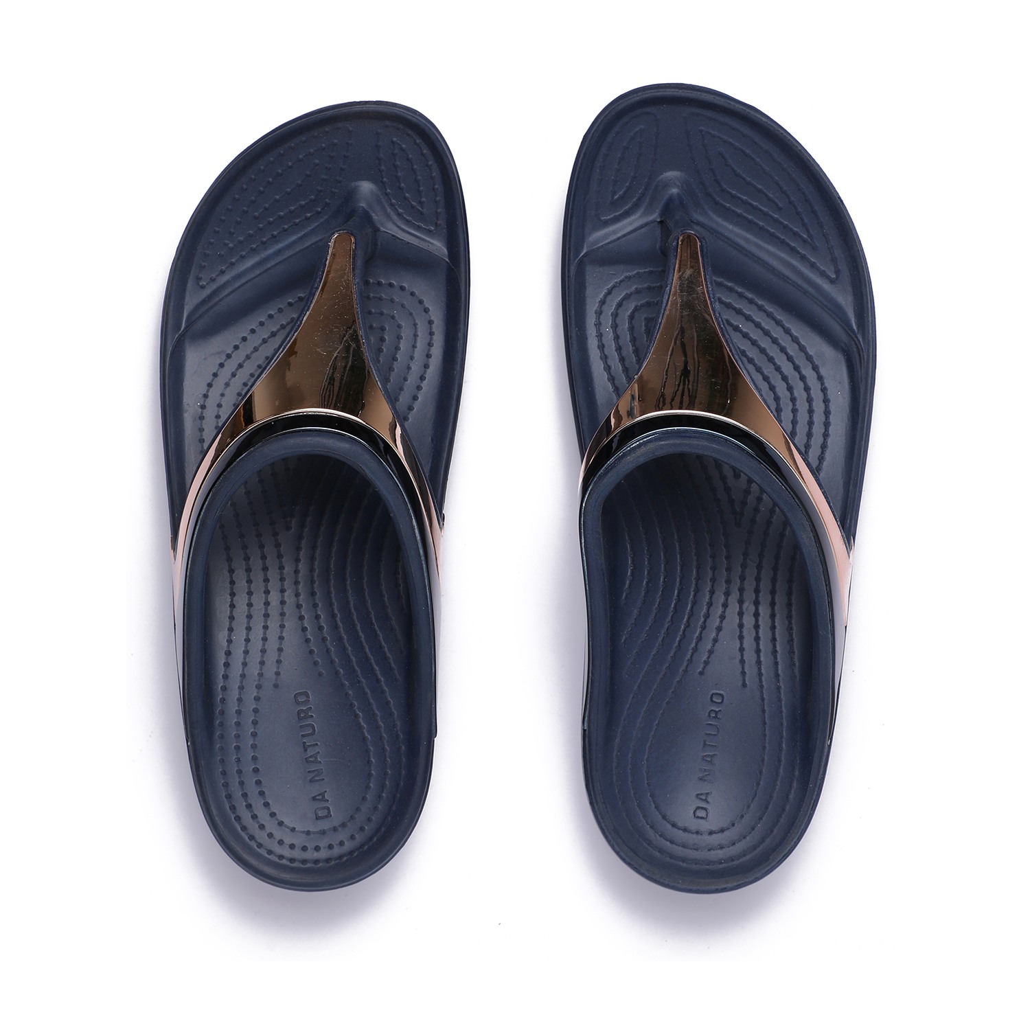 Casual Navy Flip Flops for Women