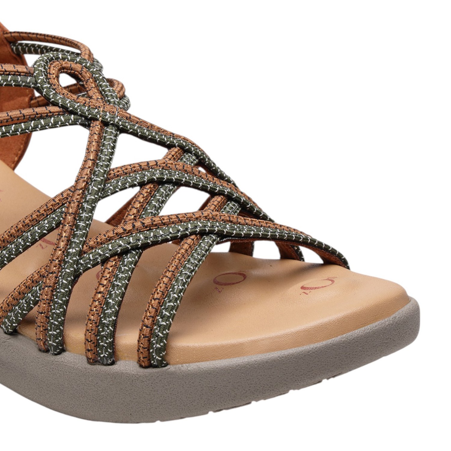Earthy Elegance Women Woven Strap Slingback Sandals