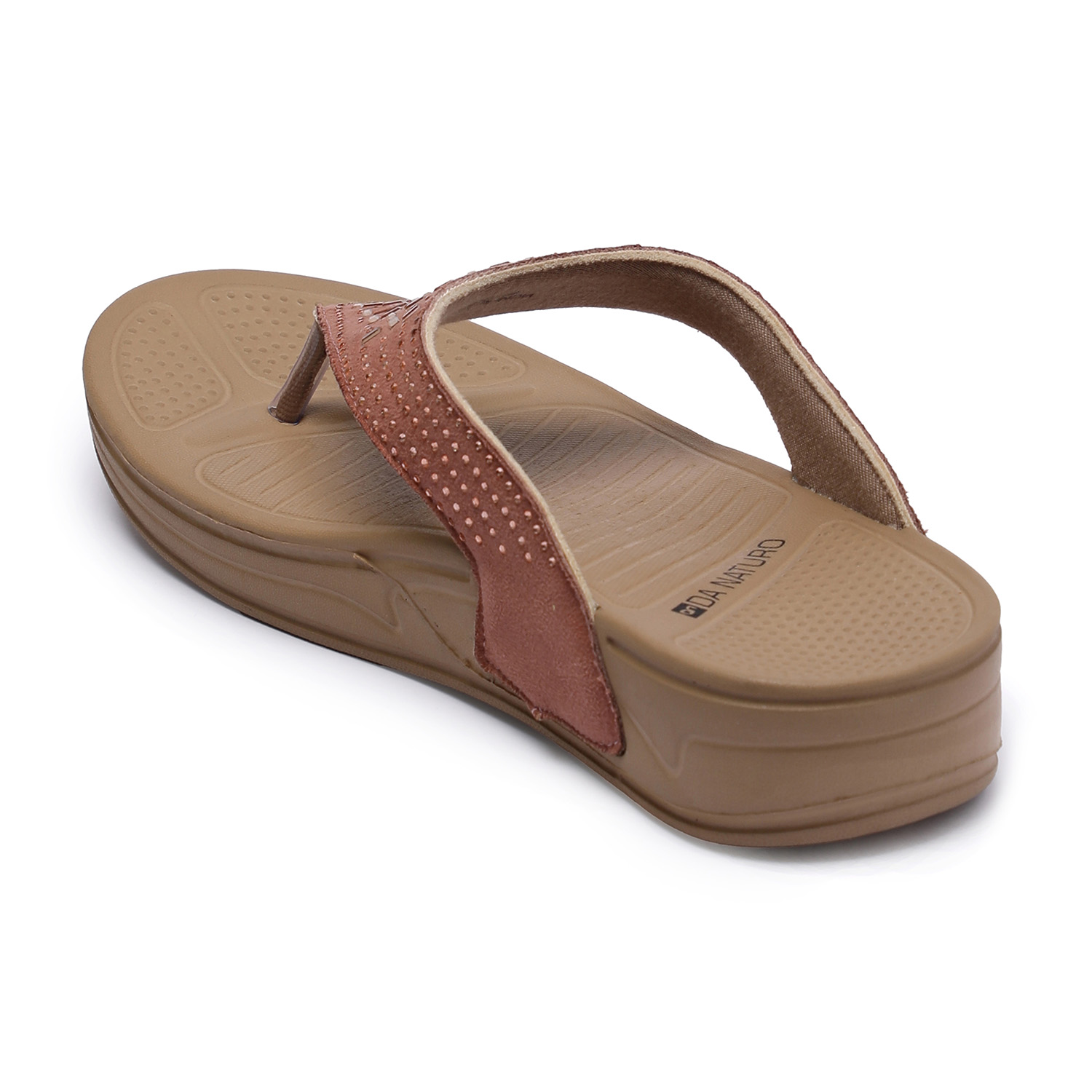 Peach Cutwork Design Women's Flip-Flops