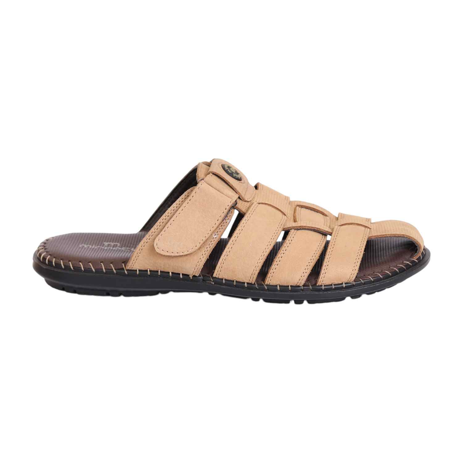 Men Classic Beige Velcro Fisherman Shoes