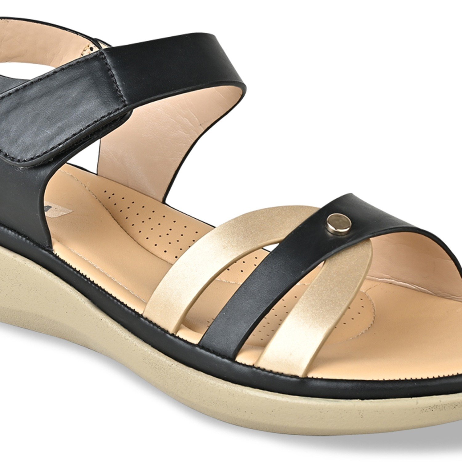 Black Women Comfort Flat Sandals