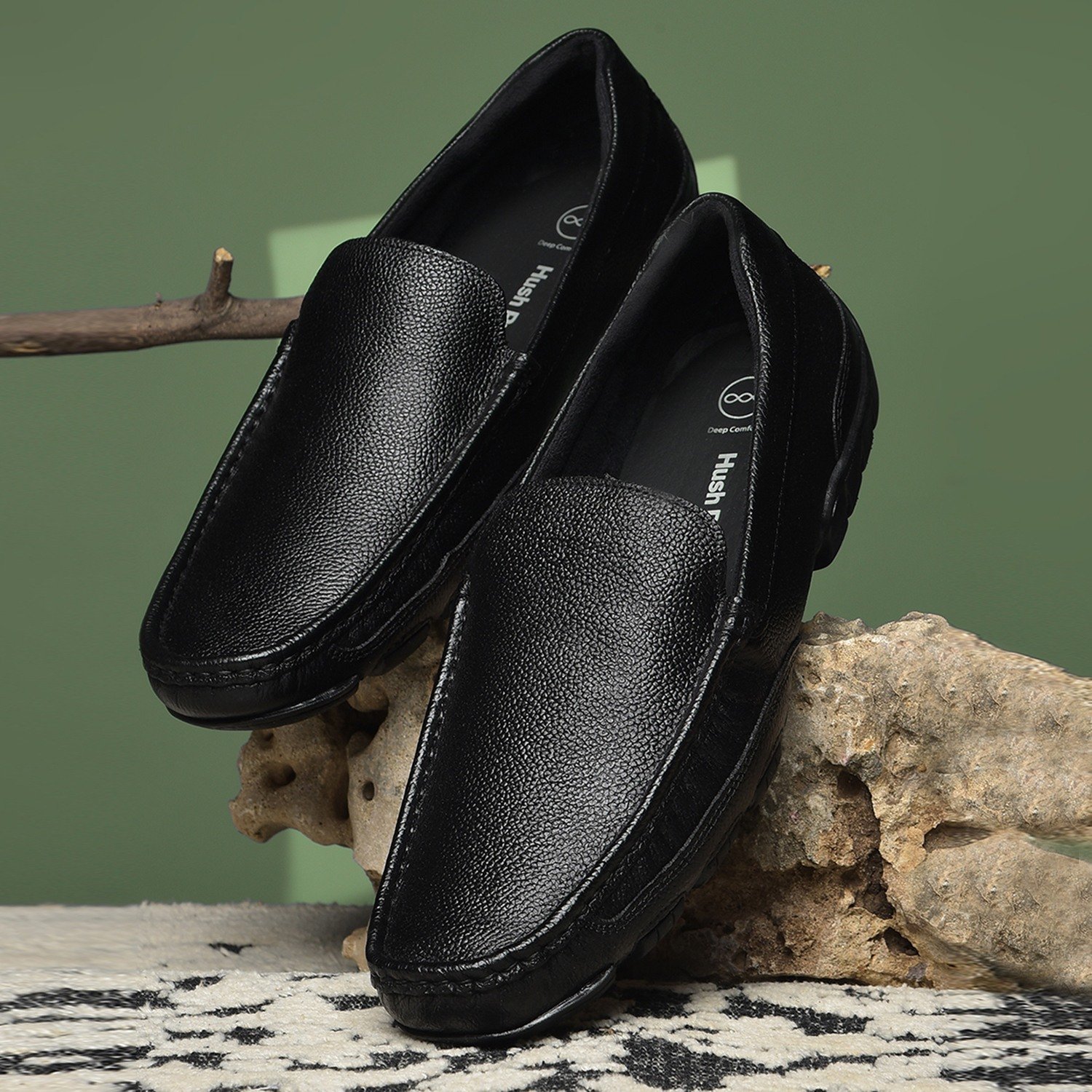 Men Frank Black Loafer