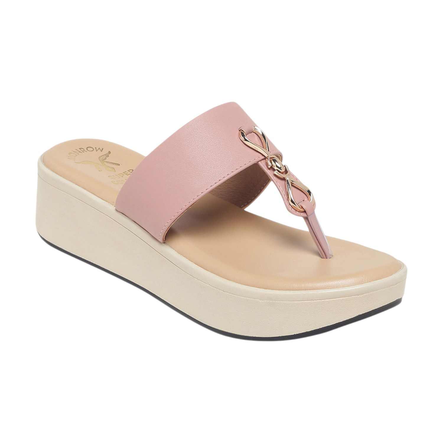 Monrow Thelema Pink Flatform Heels