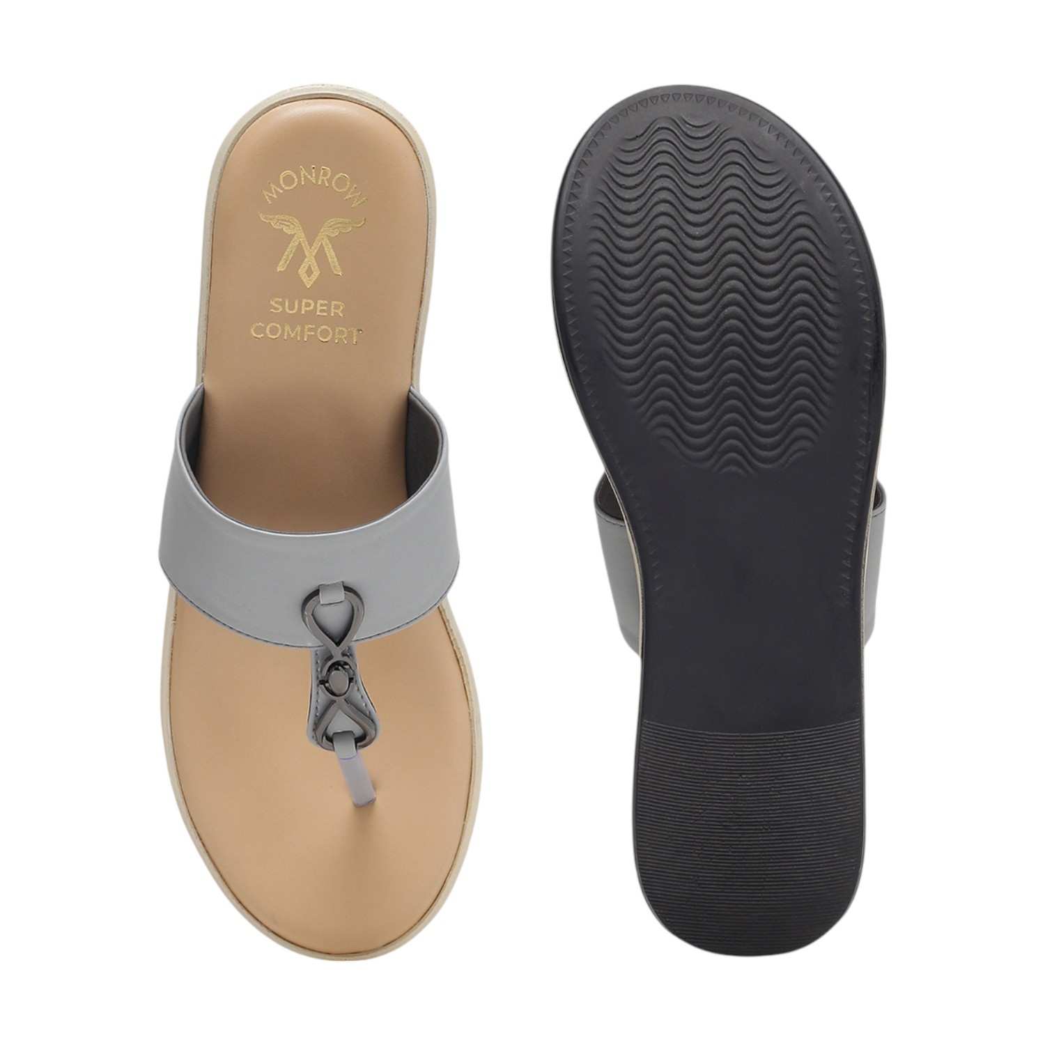 Monrow Thelema Grey Flatform Heels