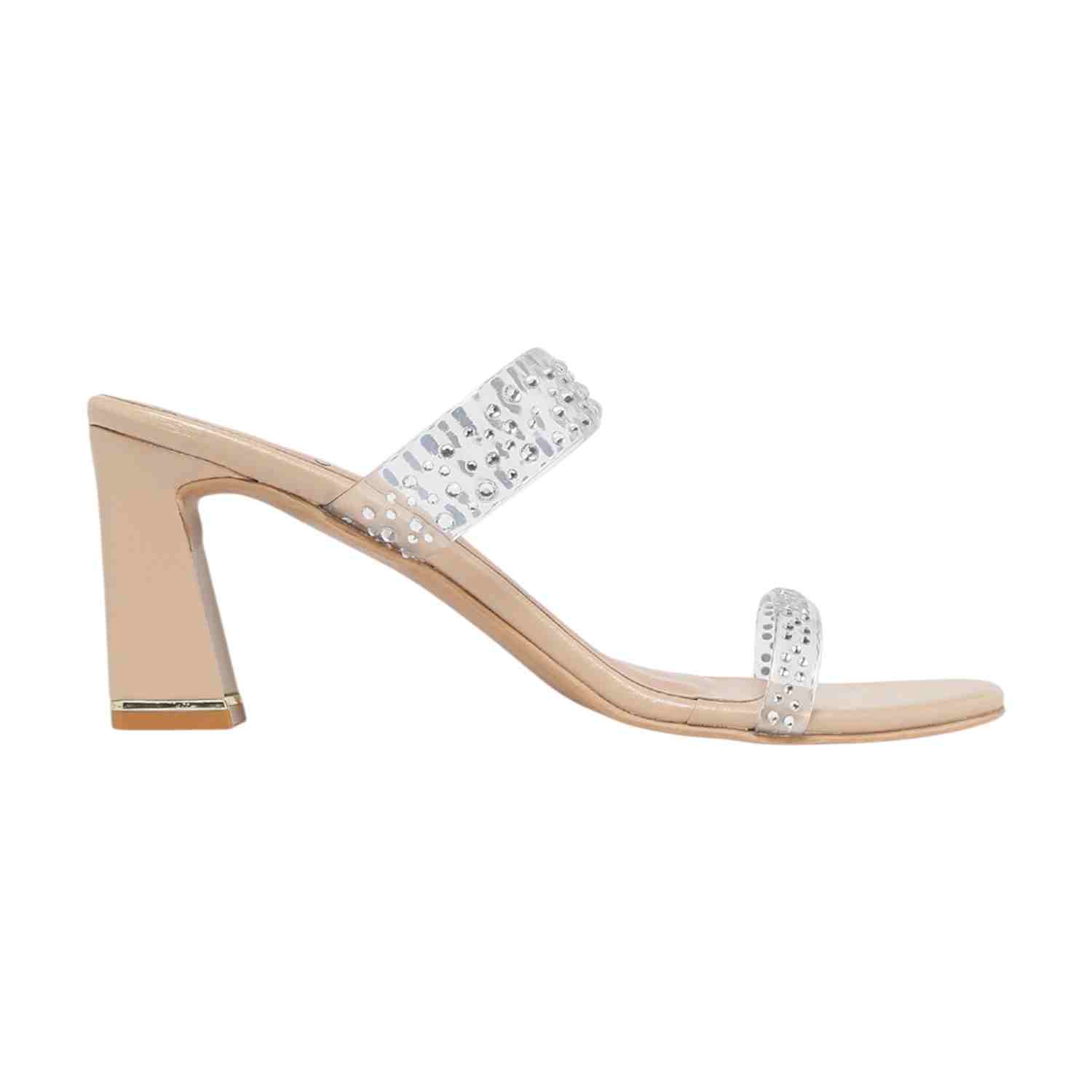 Monrow Minaqo Nude Block Heels