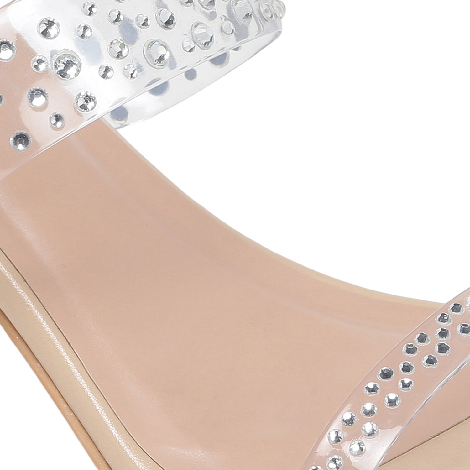 Monrow Minaqo Nude Block Heels