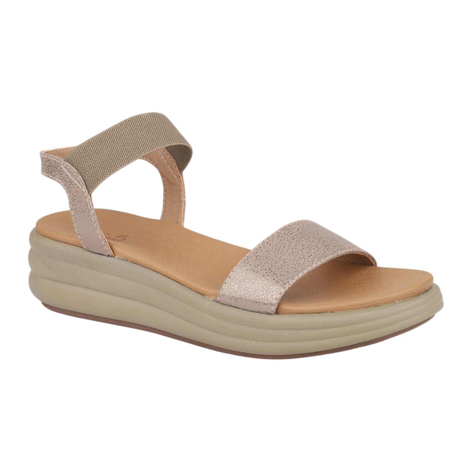 Women Chikoo Adjustable Ankle Strap Comfort Sandals