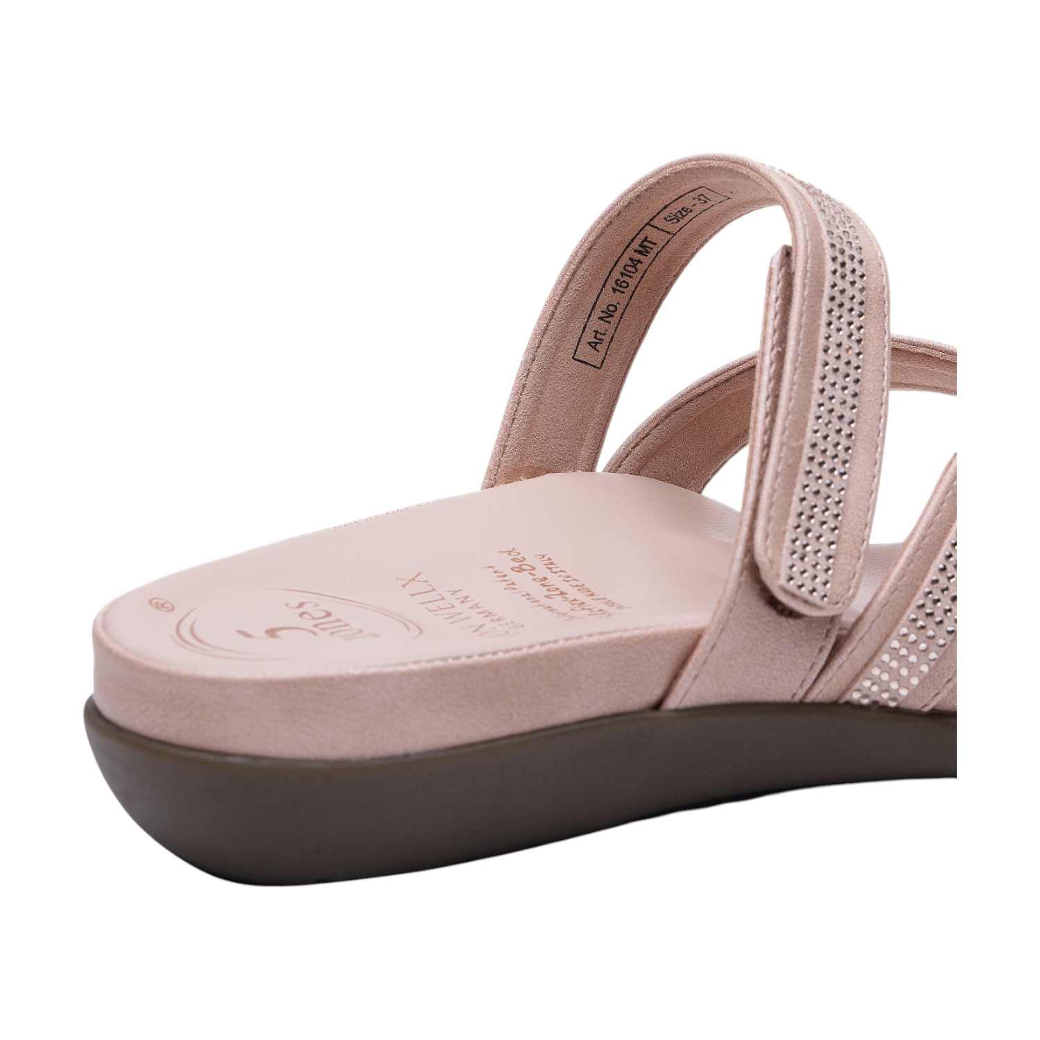 Women Gold-multi Casual Flat