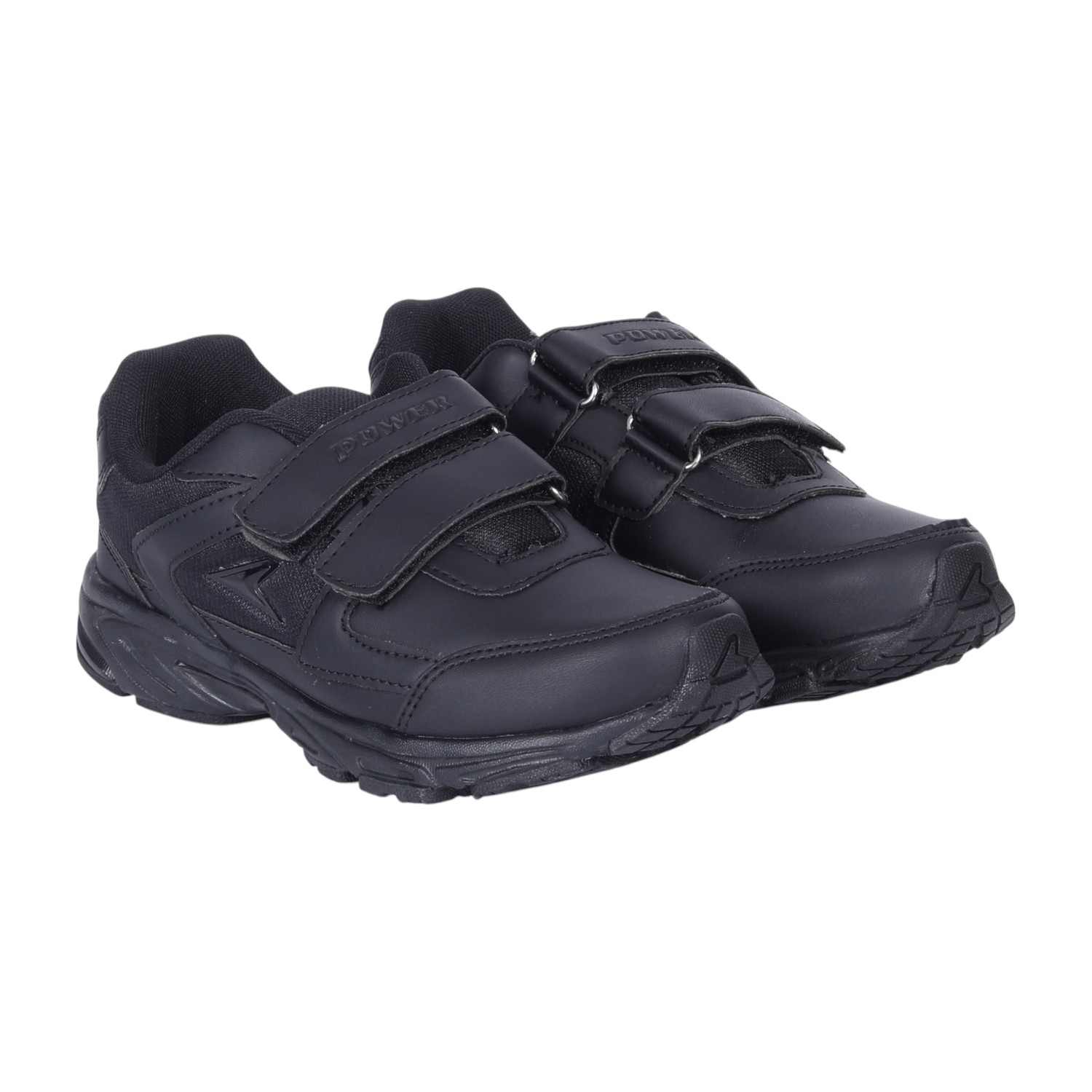 Black Velcro School Shoes For Kids