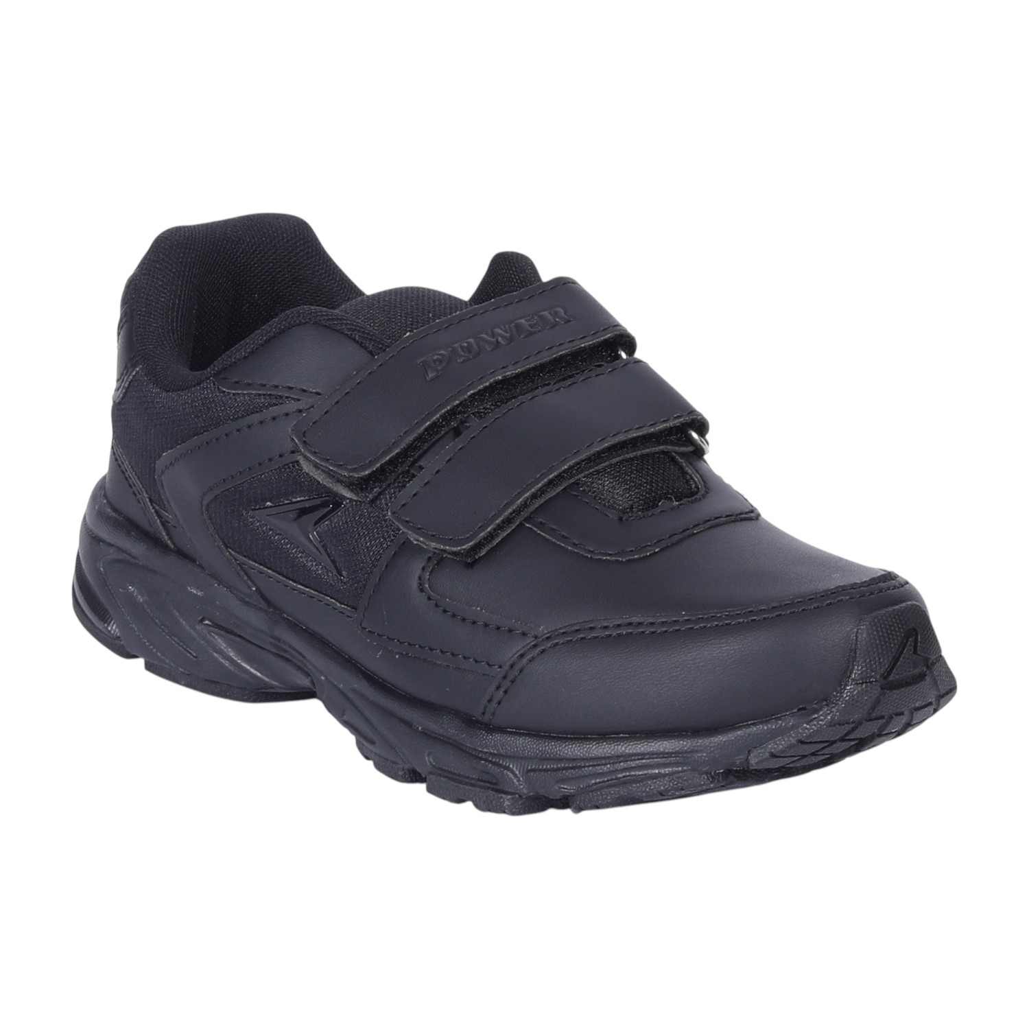 Black Velcro School Shoes For Kids