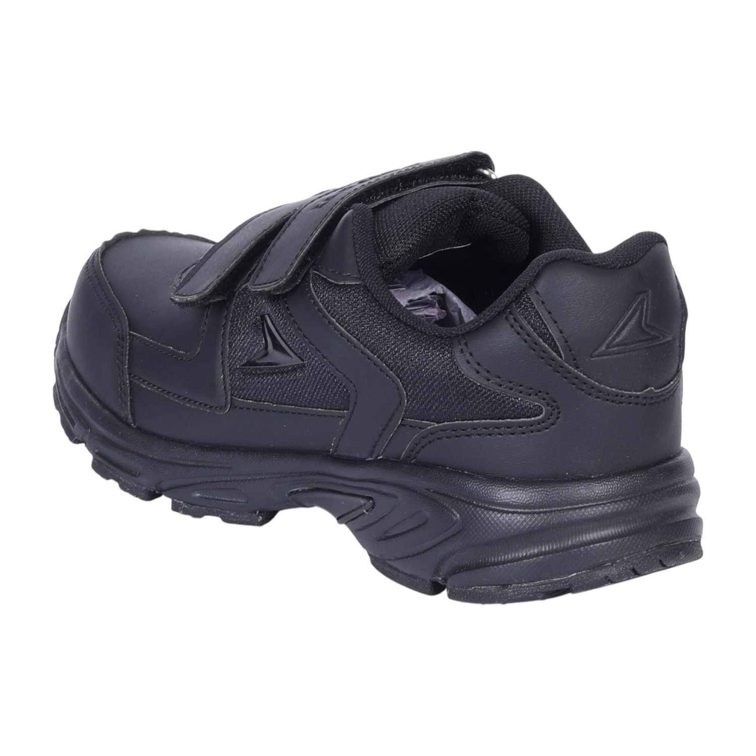 Black Velcro School Shoes For Kids
