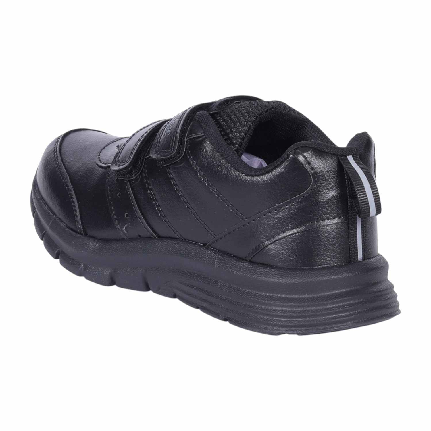 Black Velcro School Shoes For Kids
