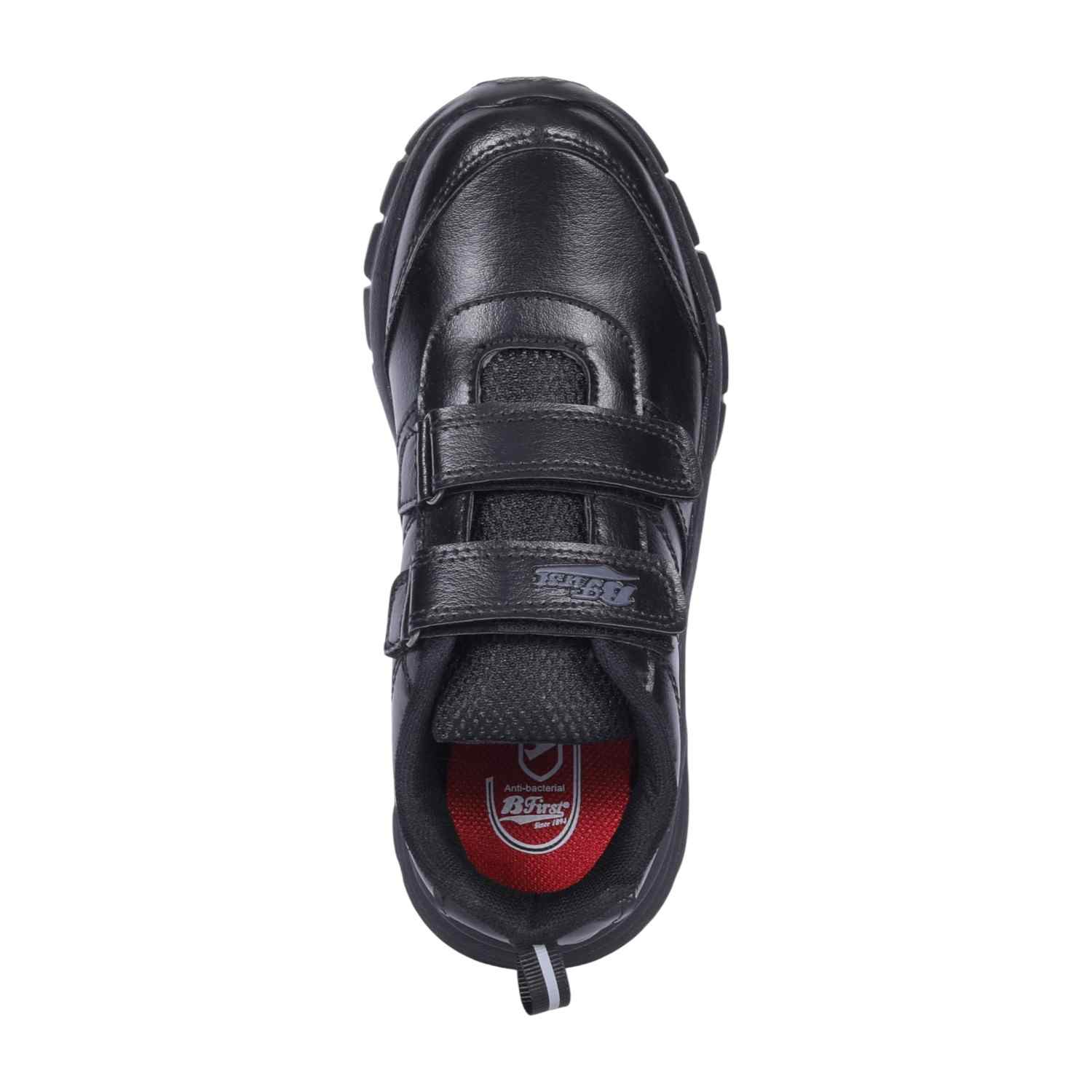 Black Velcro School Shoes For Kids