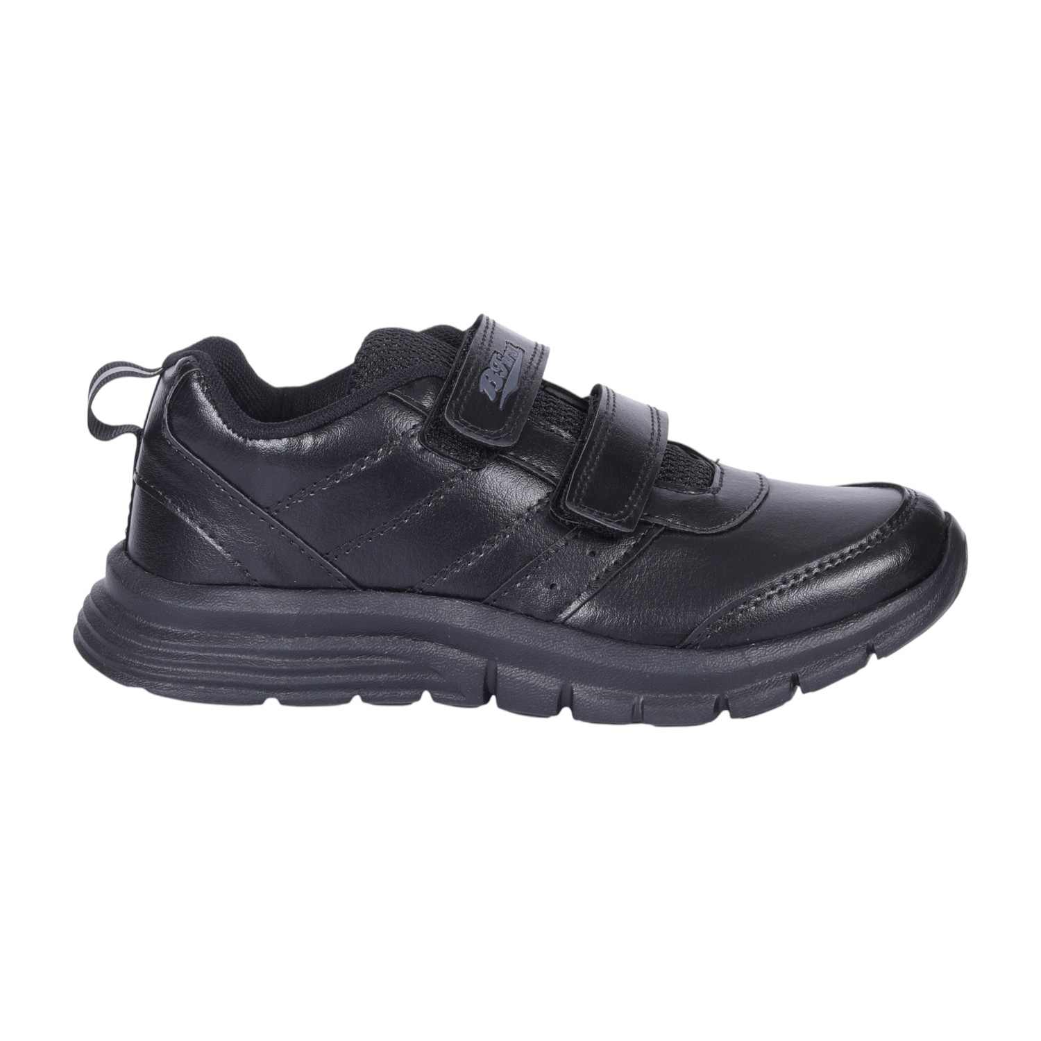Black Velcro School Shoes For Kids
