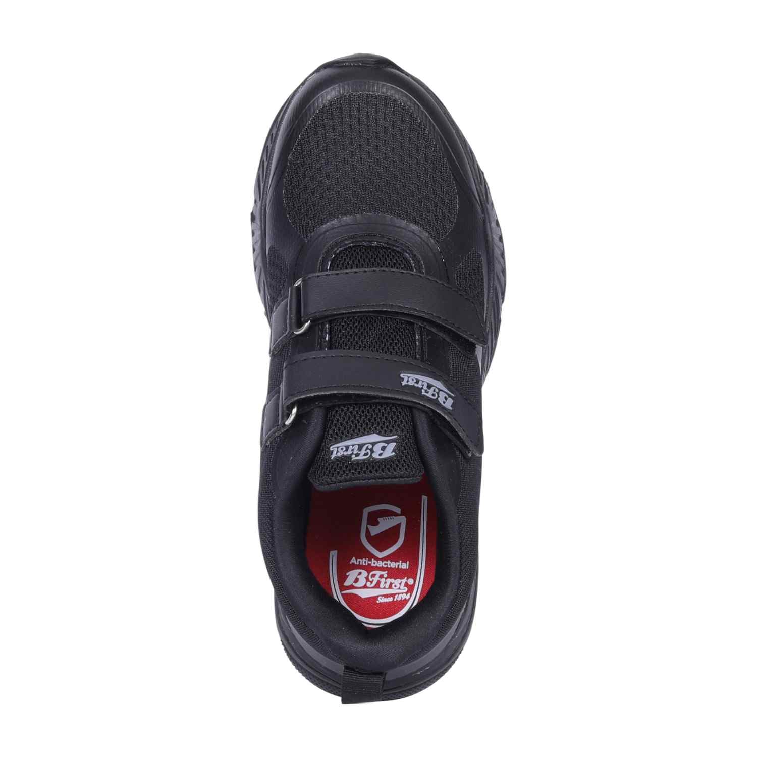 Black Velcro School Shoes For Kids