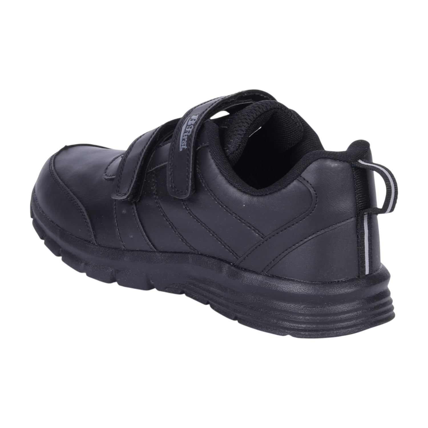 Black Velcro School Shoes For Kids