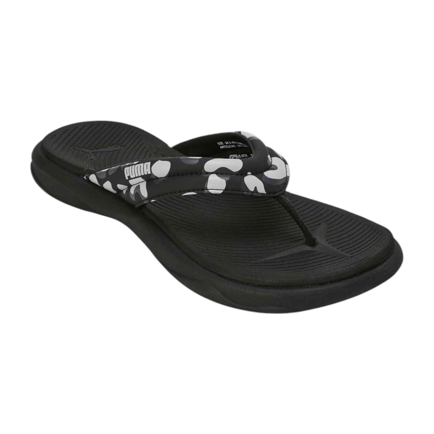 PUMA WOMEN BLACK ROYALCAT SOFTRIDE CARA WNS SLIPPERS