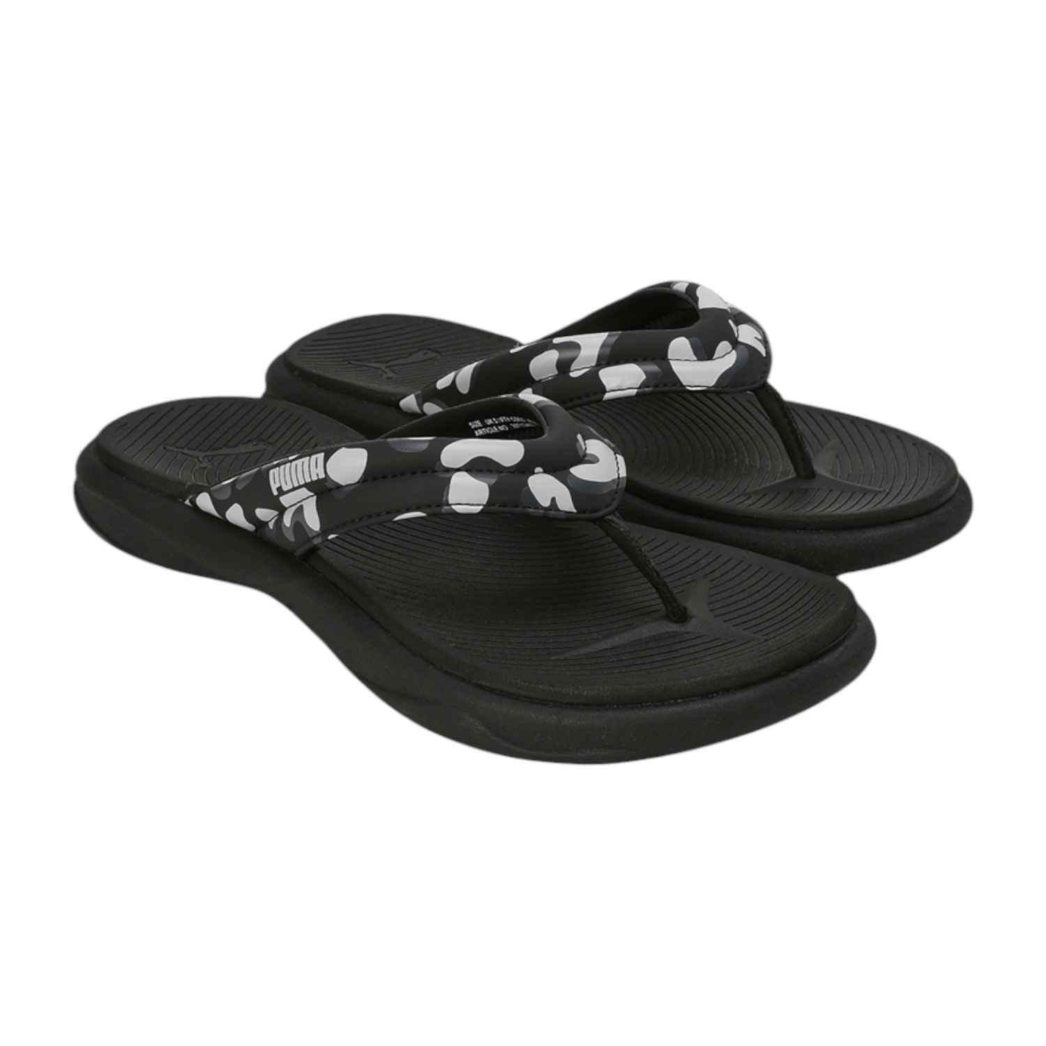 PUMA WOMEN BLACK ROYALCAT SOFTRIDE CARA WNS SLIPPERS