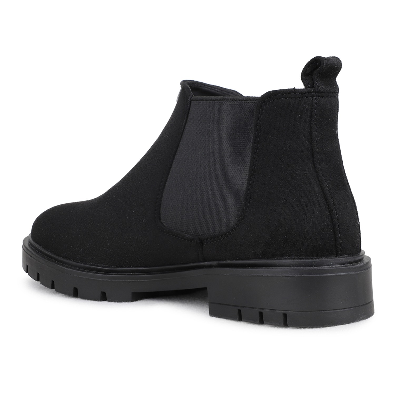 Inc.5 Womens Black Casual Solid Chelsea Boots