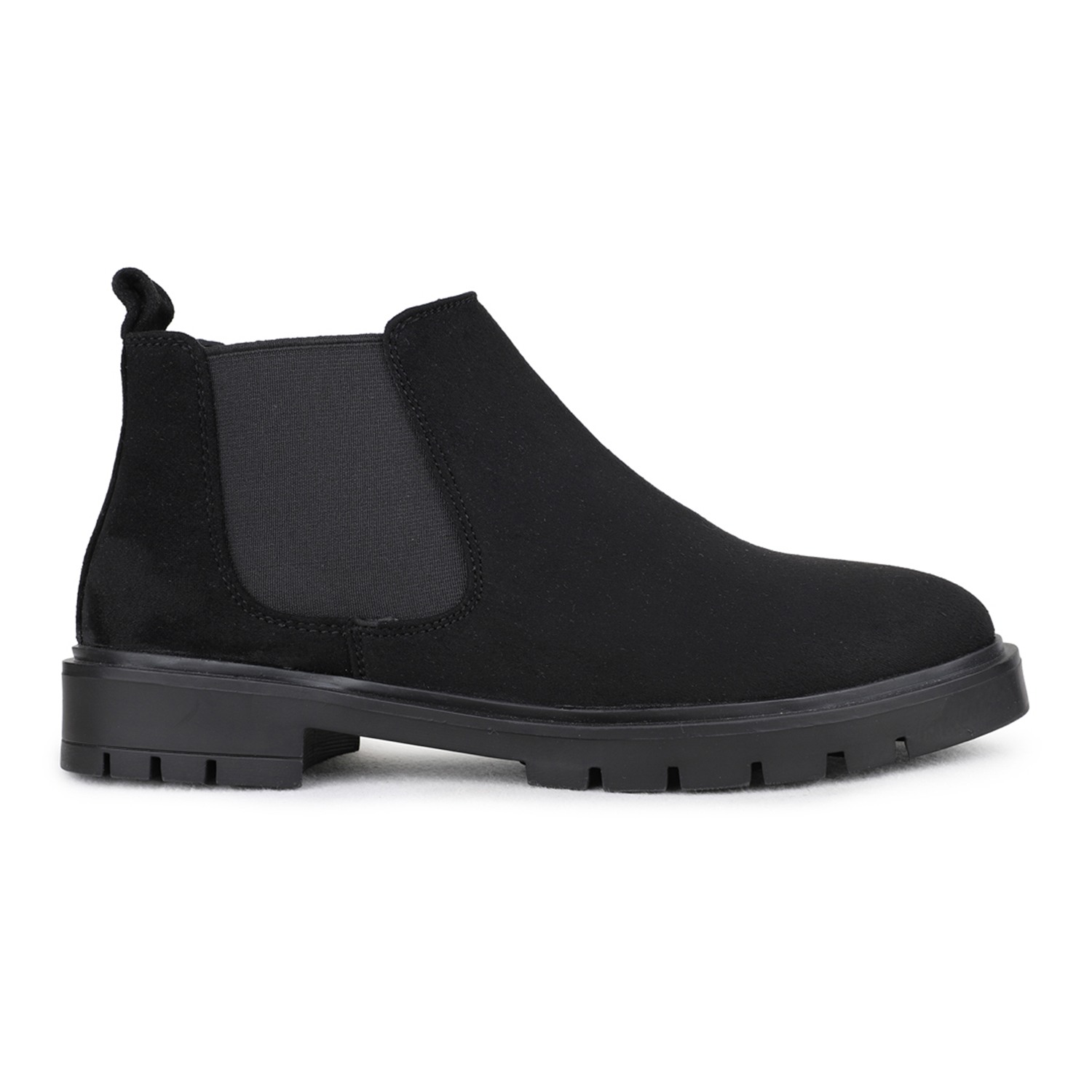 Inc.5 Womens Black Casual Solid Chelsea Boots
