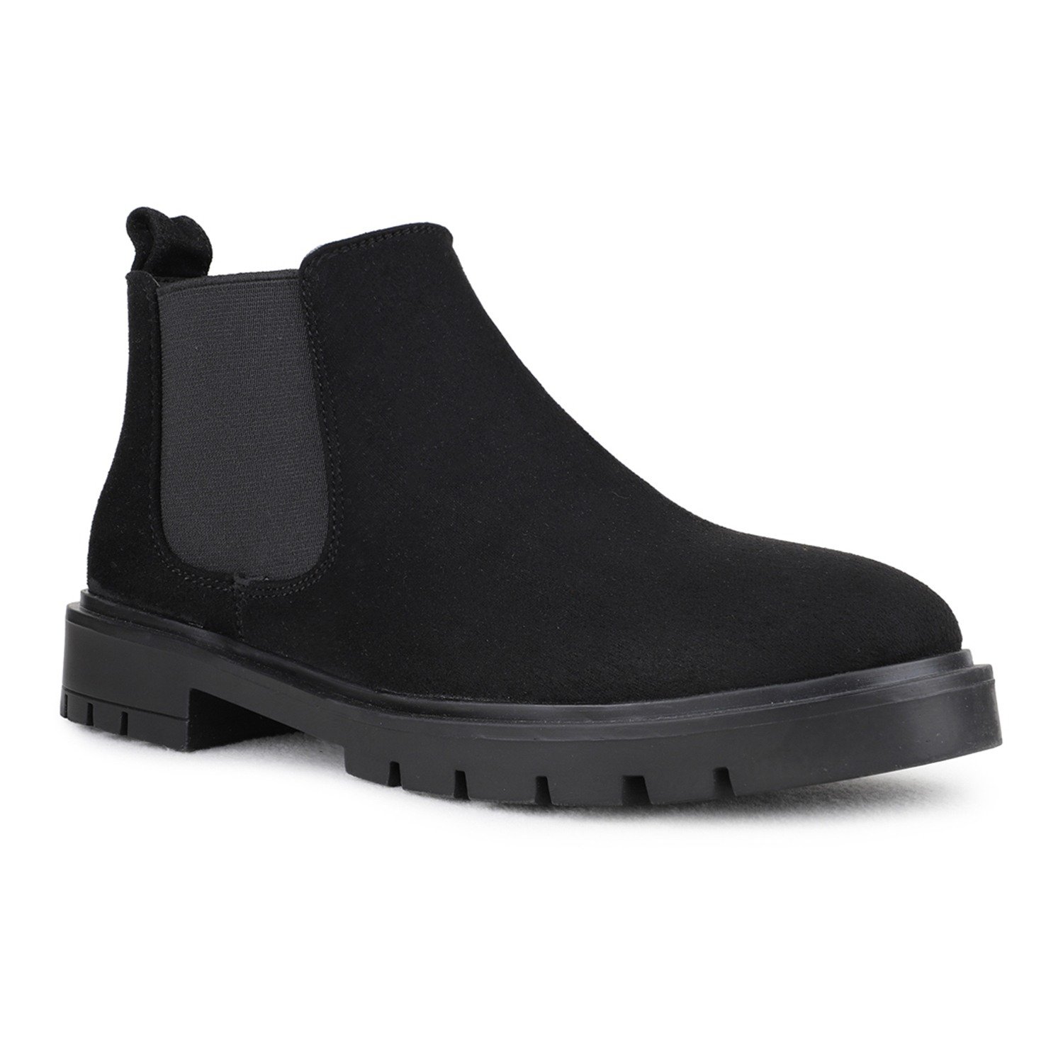 Inc.5 Womens Black Casual Solid Chelsea Boots